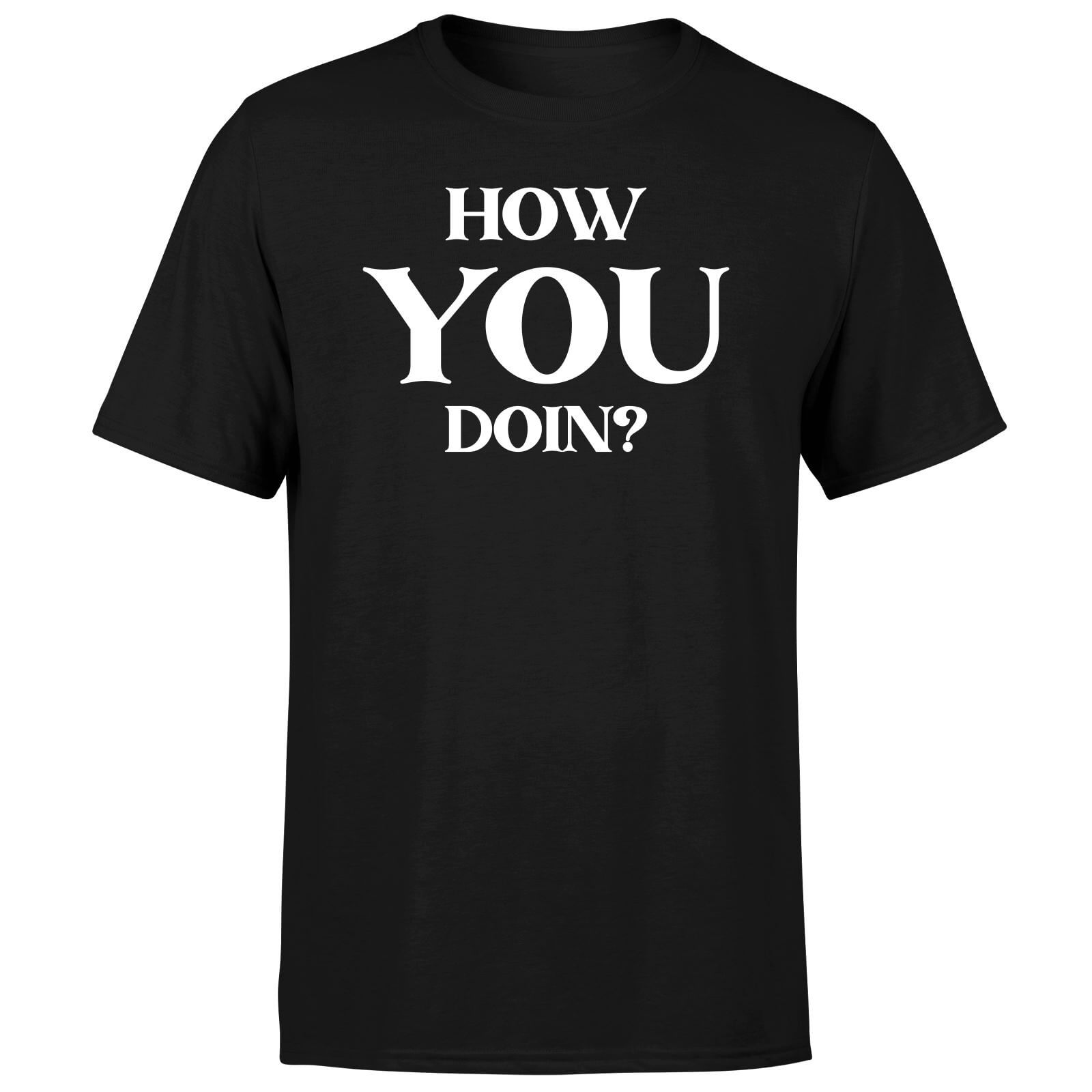 Friends How You Doin? Men's T-Shirt - Black - XS - Black