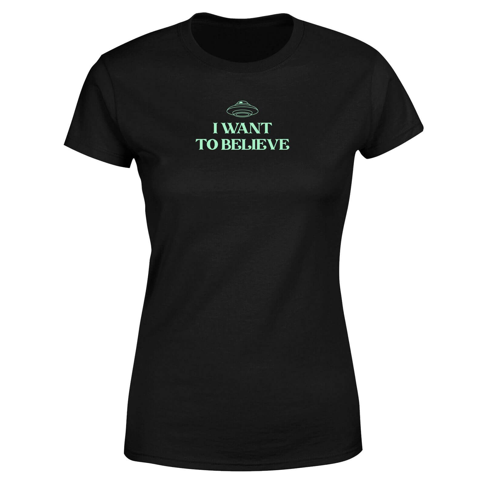 I Want To Believe Women's T-Shirt - Black - XS - Black
