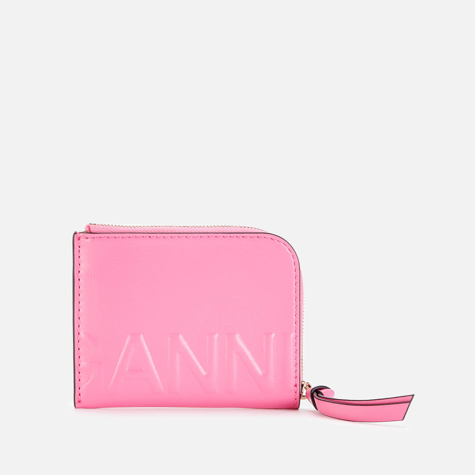 Ganni Women's Card Case - Carmine Rose