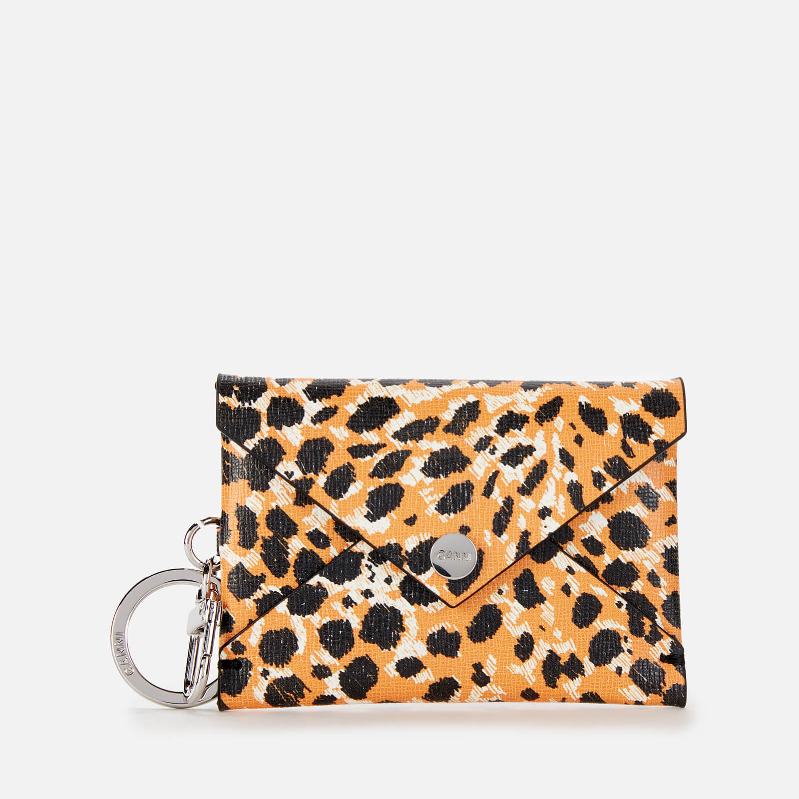 Ganni Women's Wallet Keychain - Bright Marigold