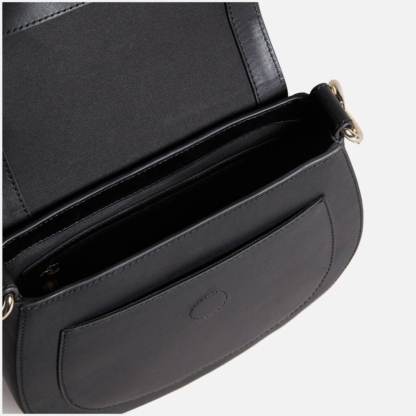 ted baker darcell branded satchel crossbody bag - black