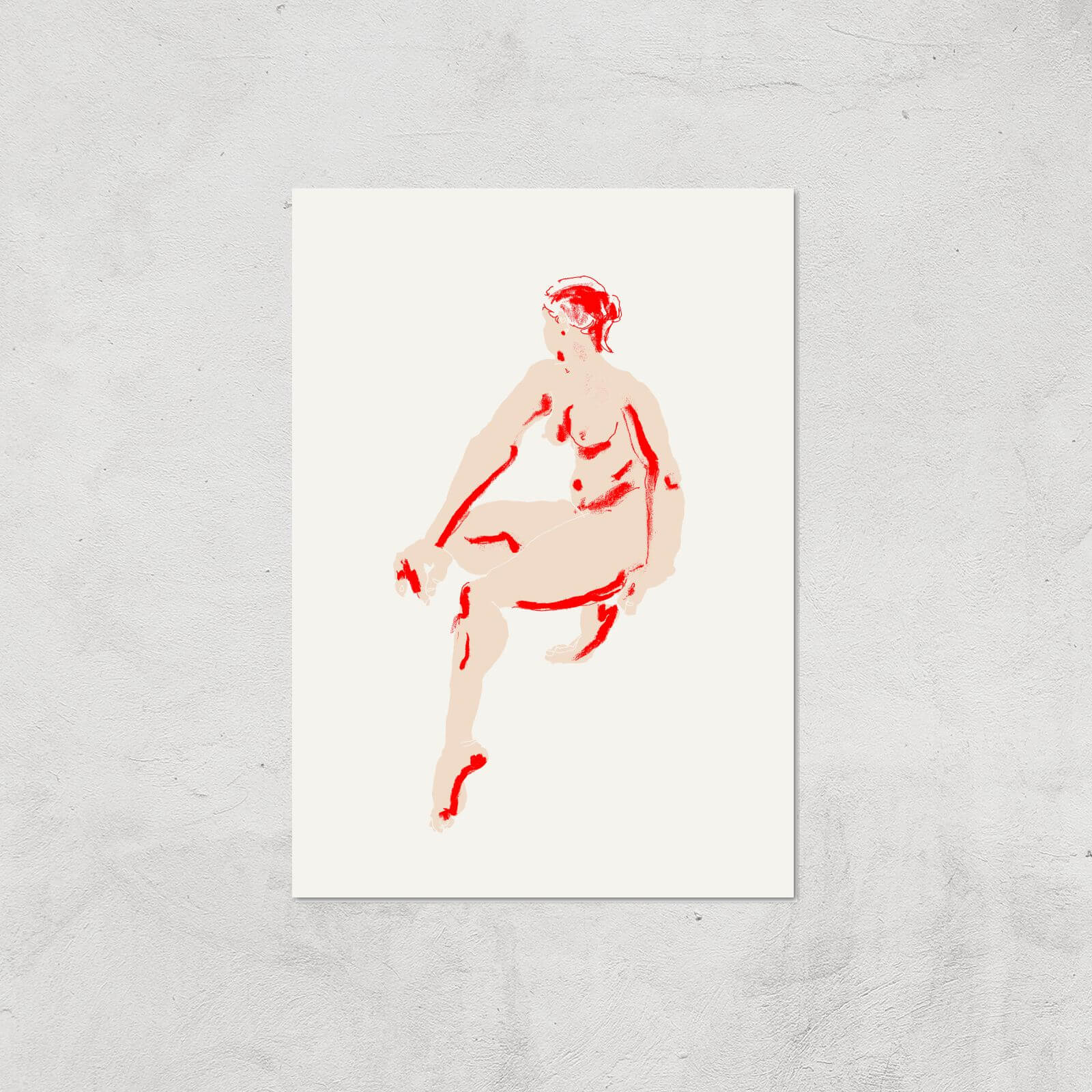 Naked Woman Giclee Art Print - A3 - Print Only