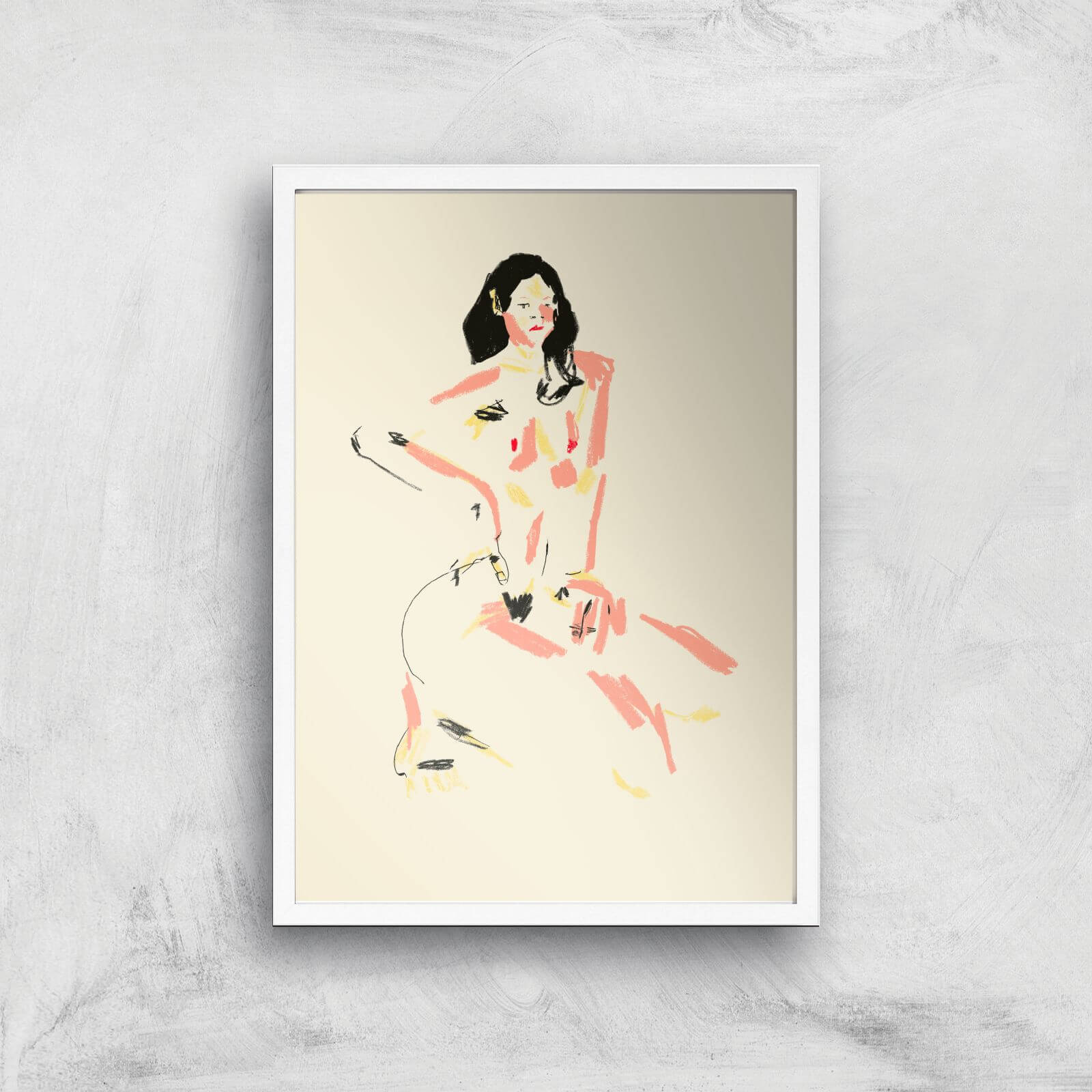 Giulia Giclee Art Print - A3 - White Frame