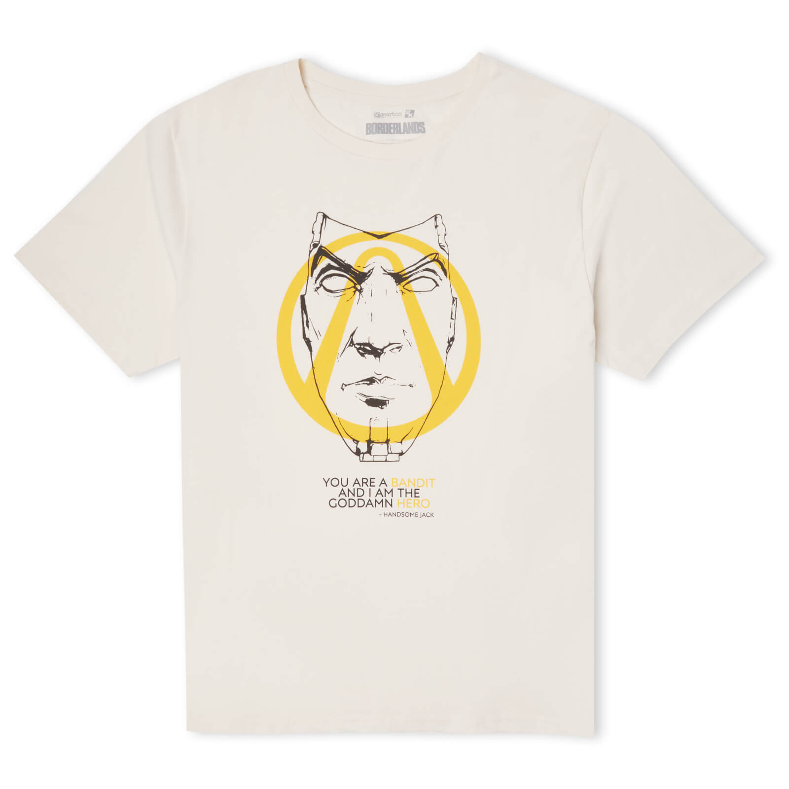 

Borderlands The Goddamn Hero T-Shirt Unisexe - Crème - XS - Crème