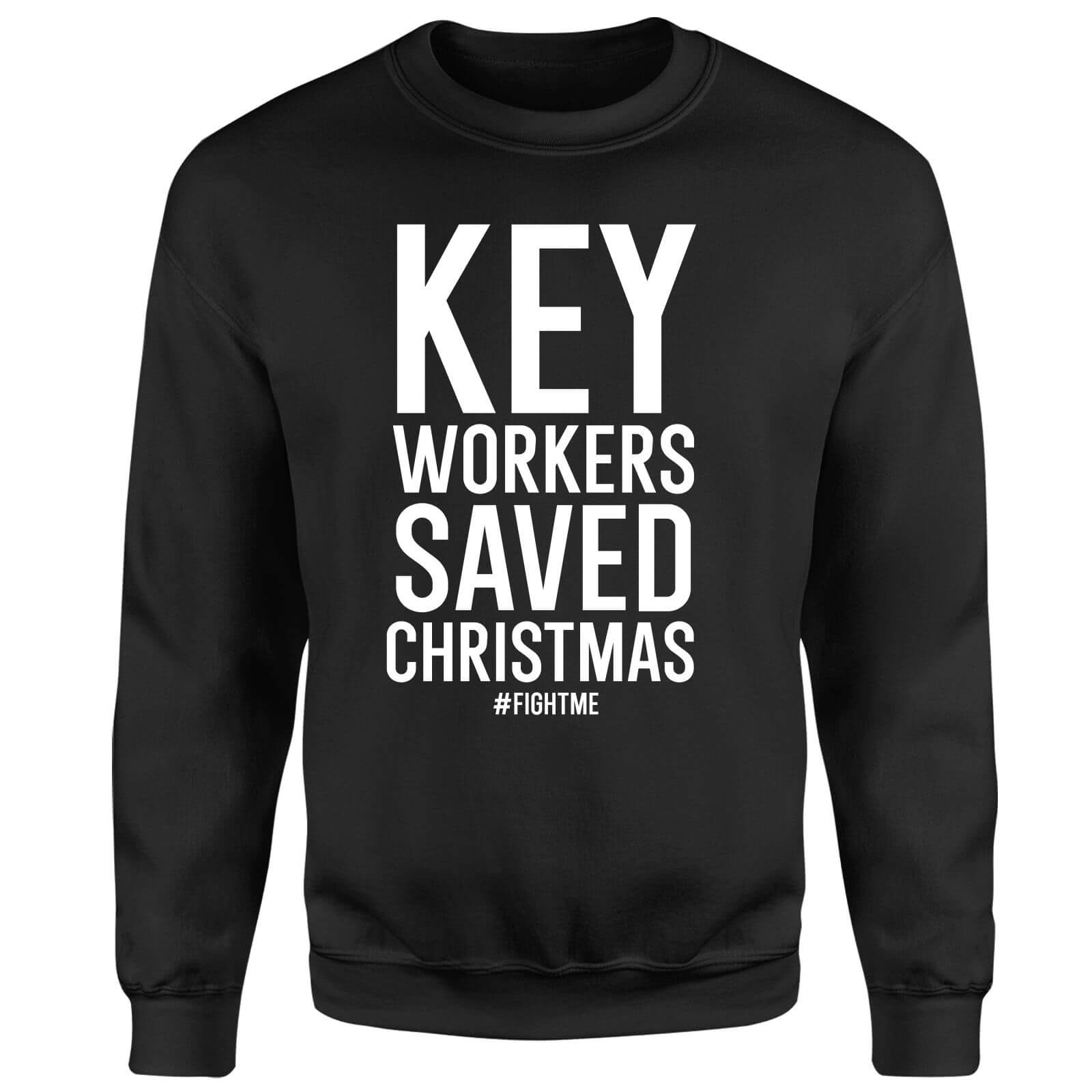 

Key Workers Saved Christmas Unisex Sweatshirt - Black - 4XL - Noir