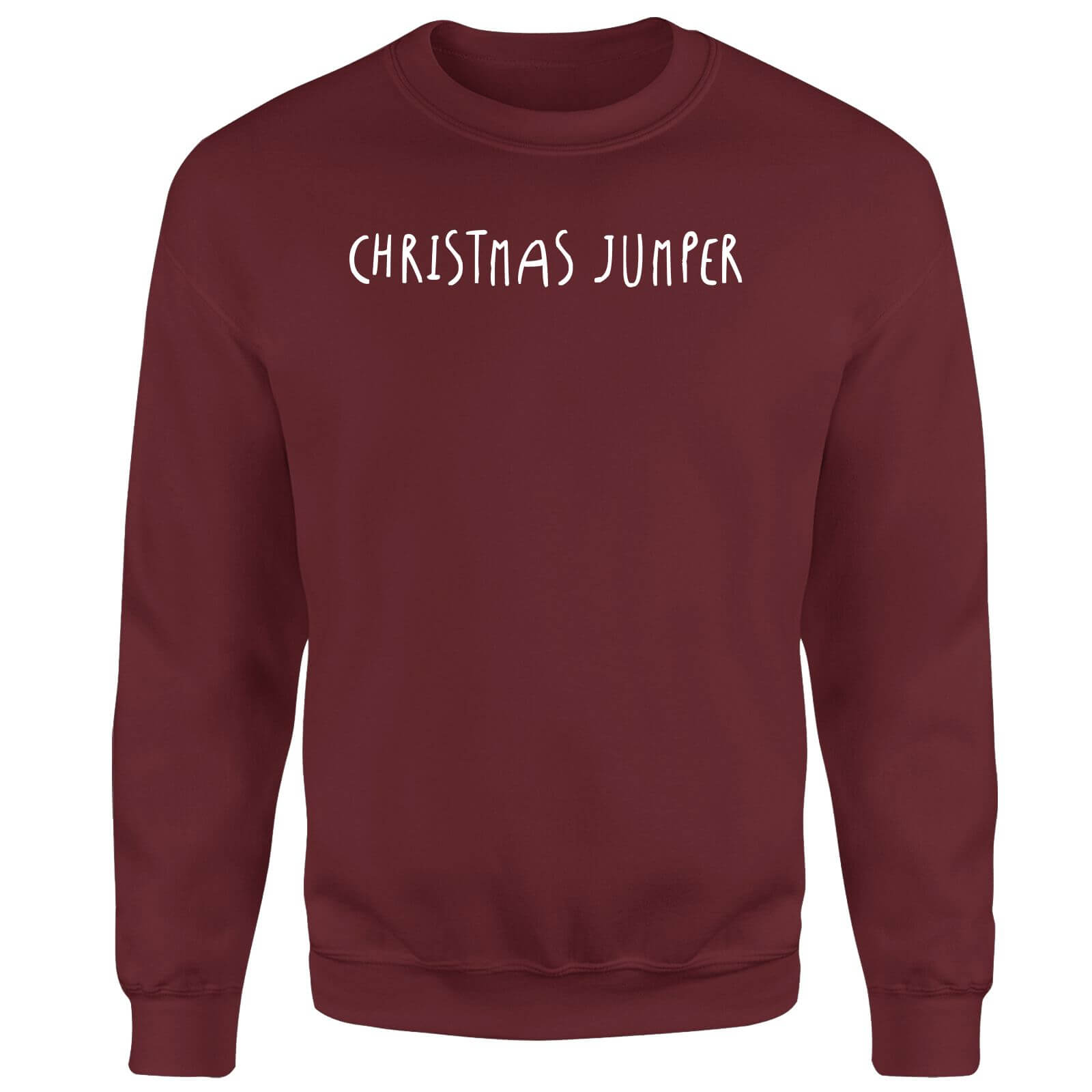 Generic Christmas Jumper Unisex Sweatshirt - Burgundy - L - Burgundy