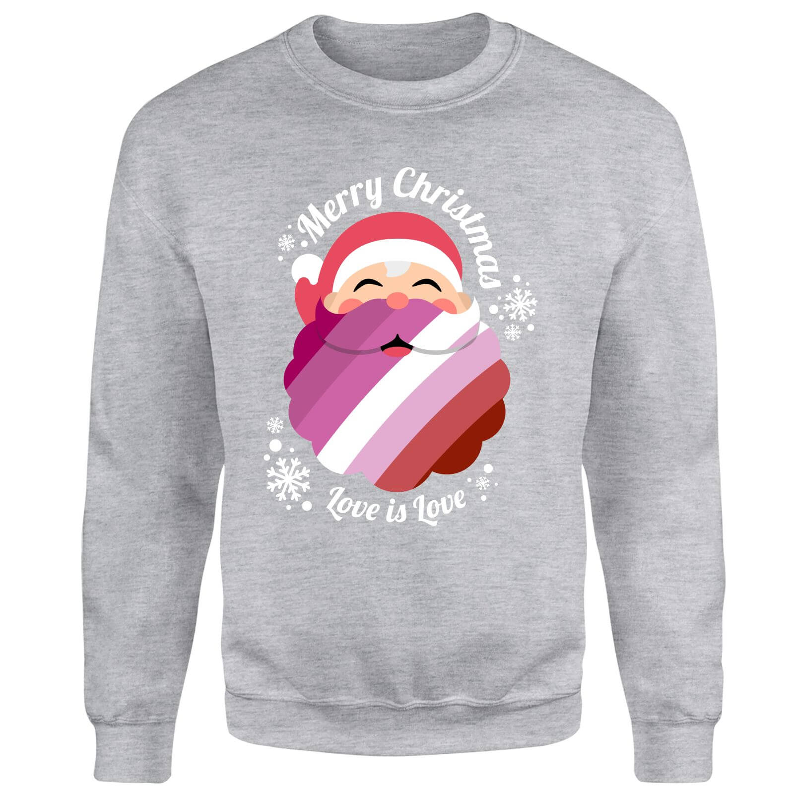 

LGBTQ+ Lesbian Christmas Love Unisex Sweatshirt - Grey - 3XL - Grey
