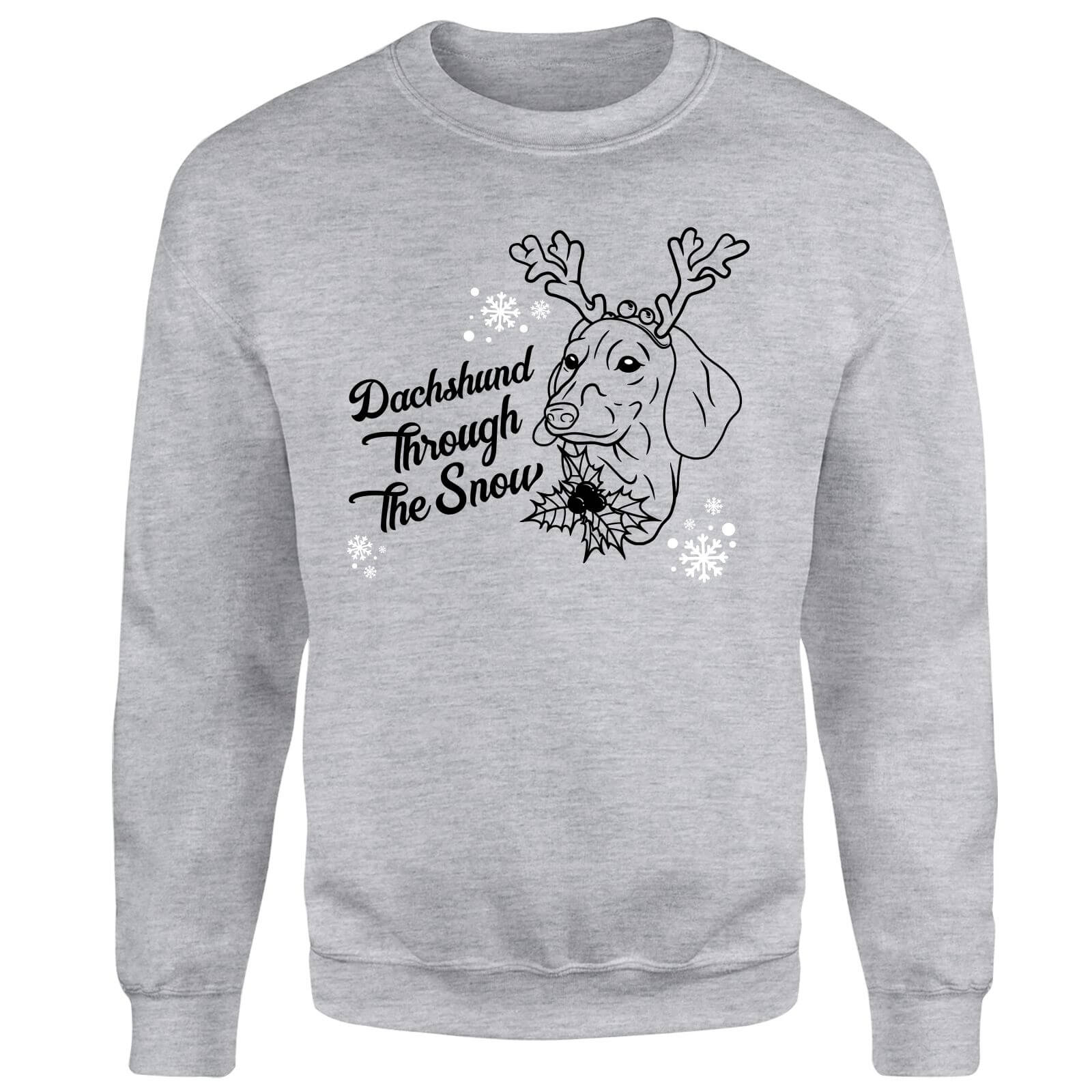 

Dachshund Through The Snow Unisex Sweatshirt - Grey - 4XL - Grey