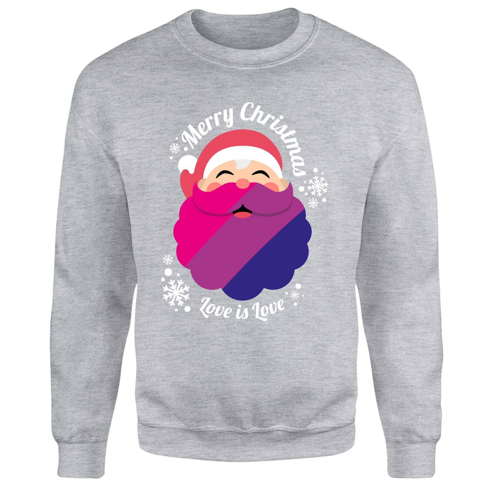 

LGBTQ+ Bisexual Christmas Love Unisex Sweatshirt - Grey - 4XL - Grey