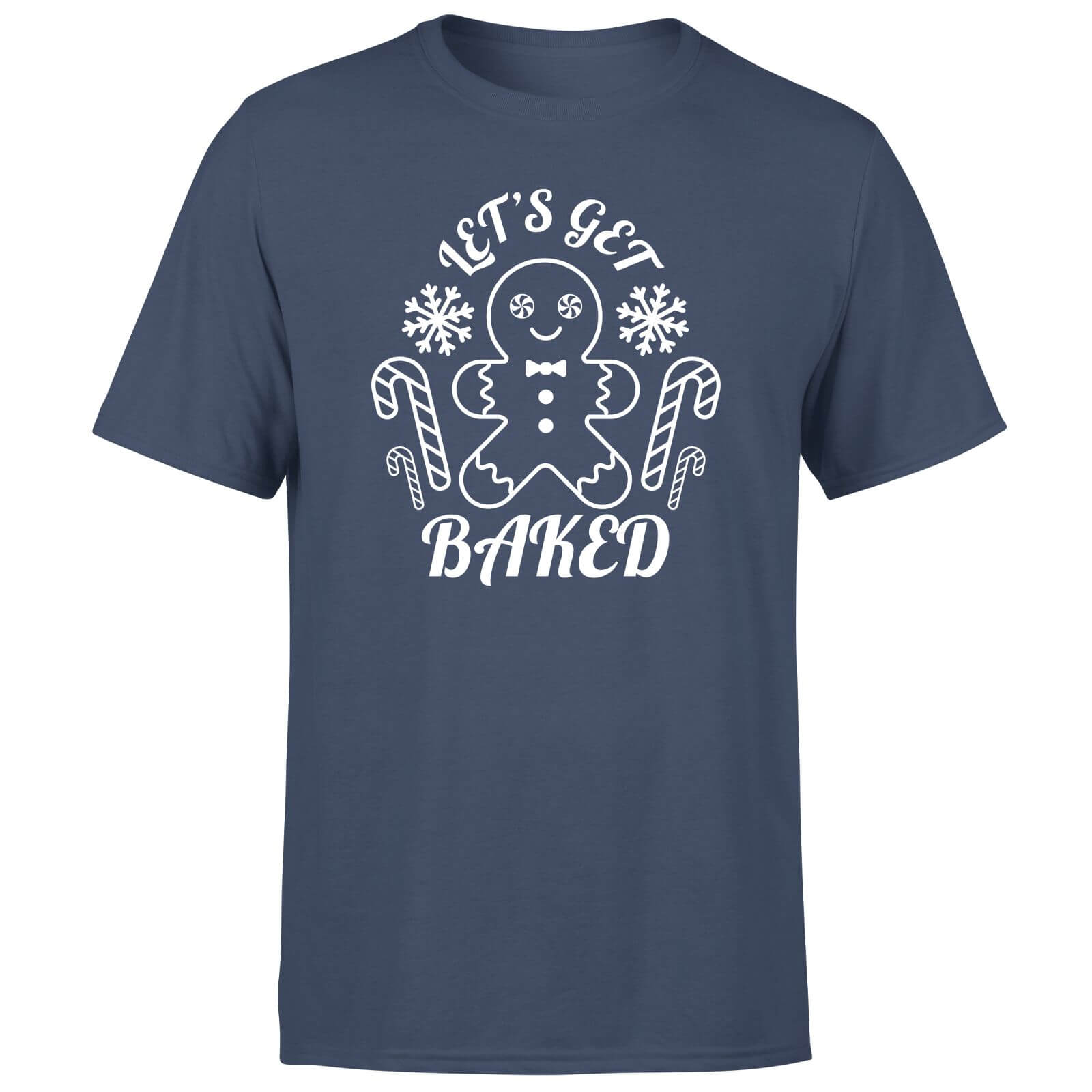 Let's Get Baked Men's T-Shirt - Navy - XS - Navy