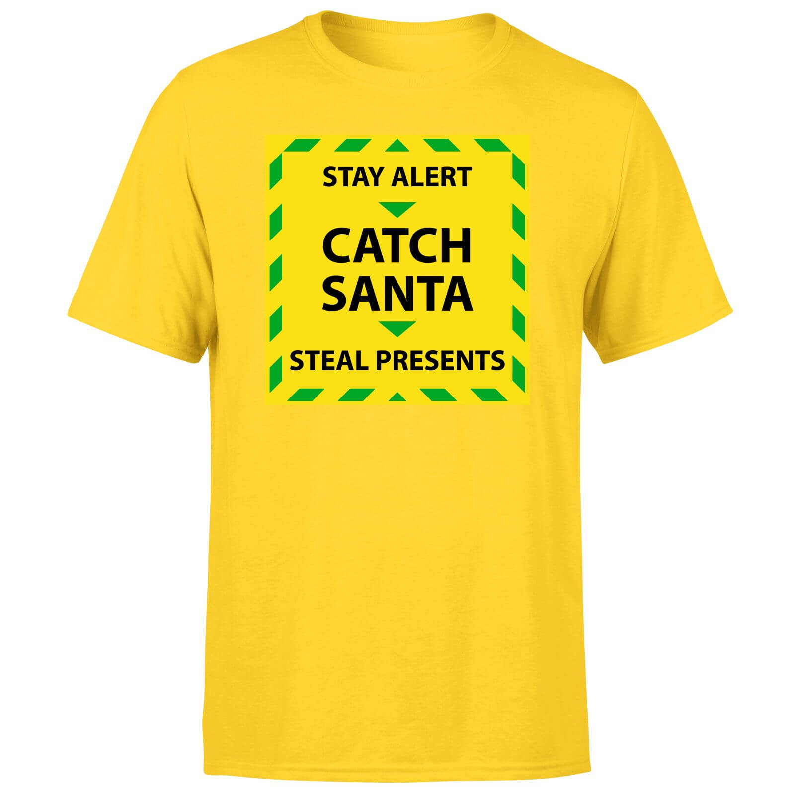 NHS Covid Christmas Catching Santa Men's T-Shirt - Yellow - XS - Yellow