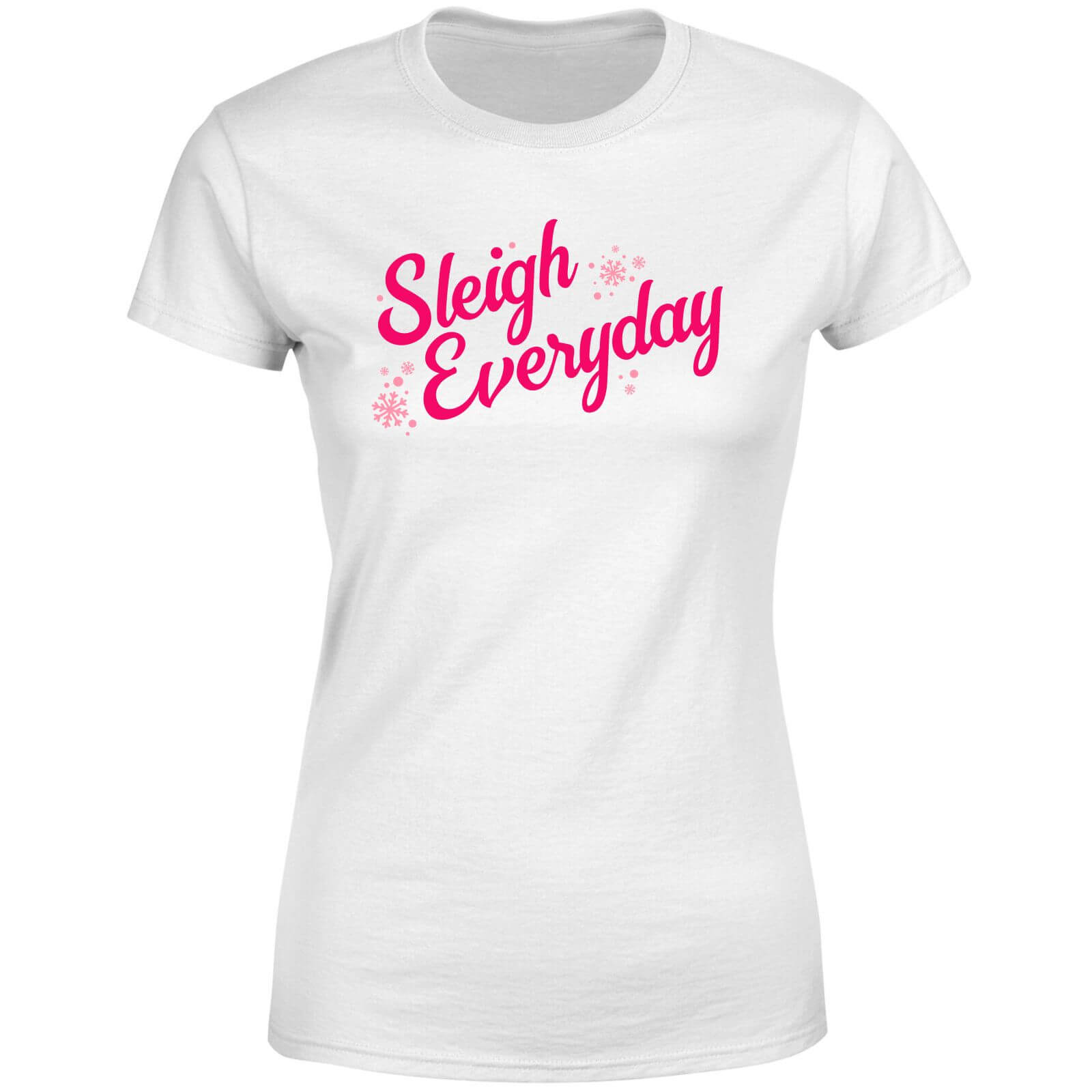 Snowy Sleigh Everyday Women's T-Shirt - White - XS - White