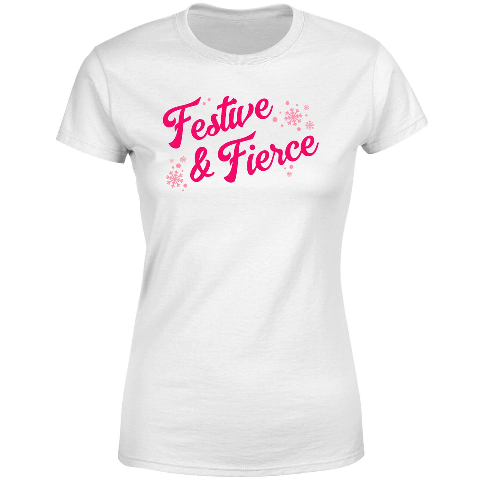 Snowy Festive & Fierce Women's T-Shirt - White - XS - White