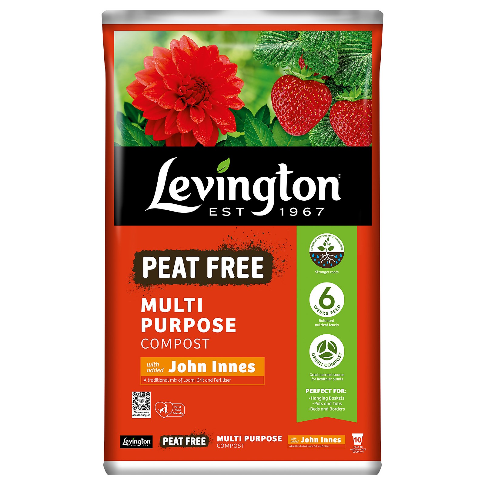Photo of Levington® Peat Free Multi Purpose Compost With Added John Innes - 50l
