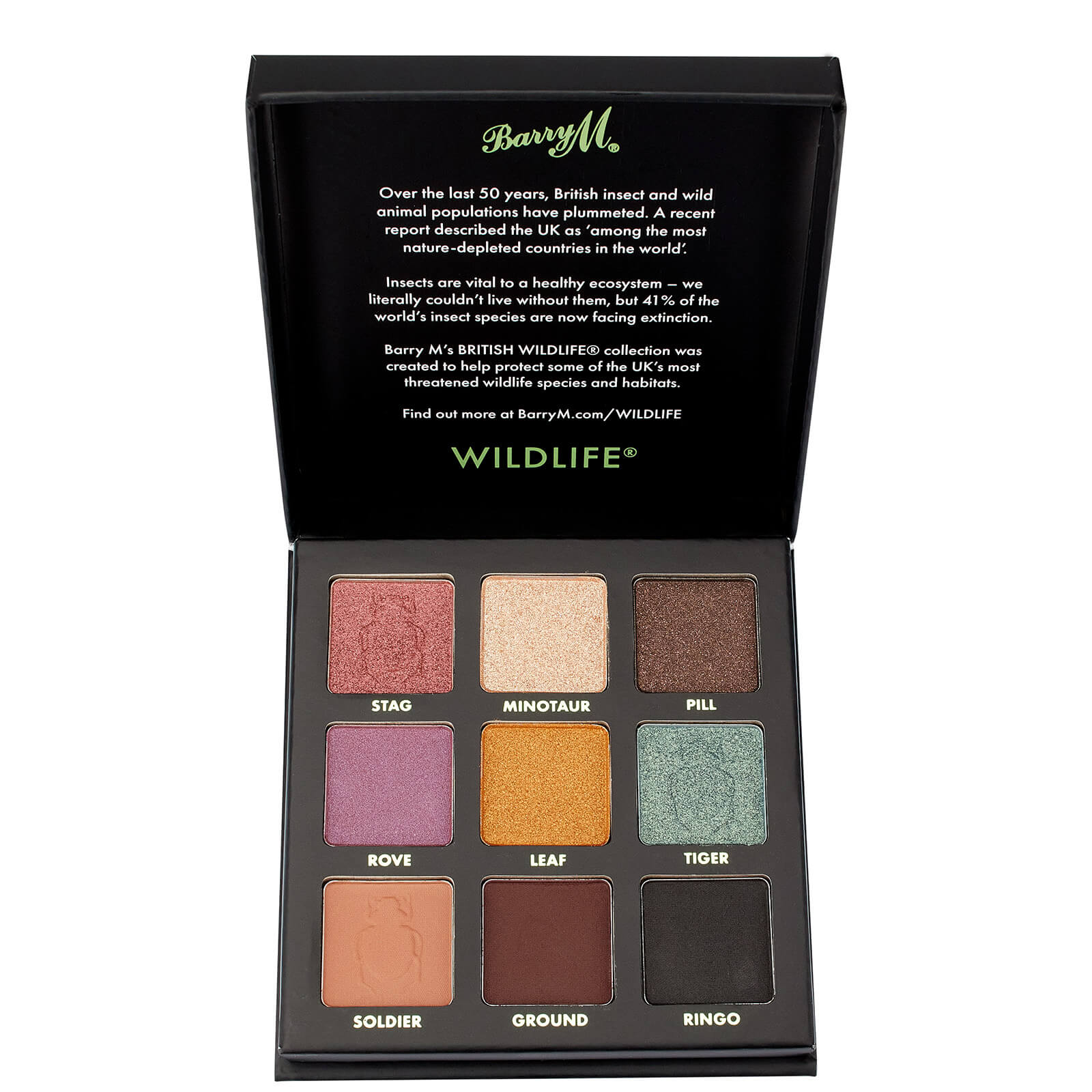 

Barry M Cosmetics Wildlife Eyeshadow Palette - Beetle