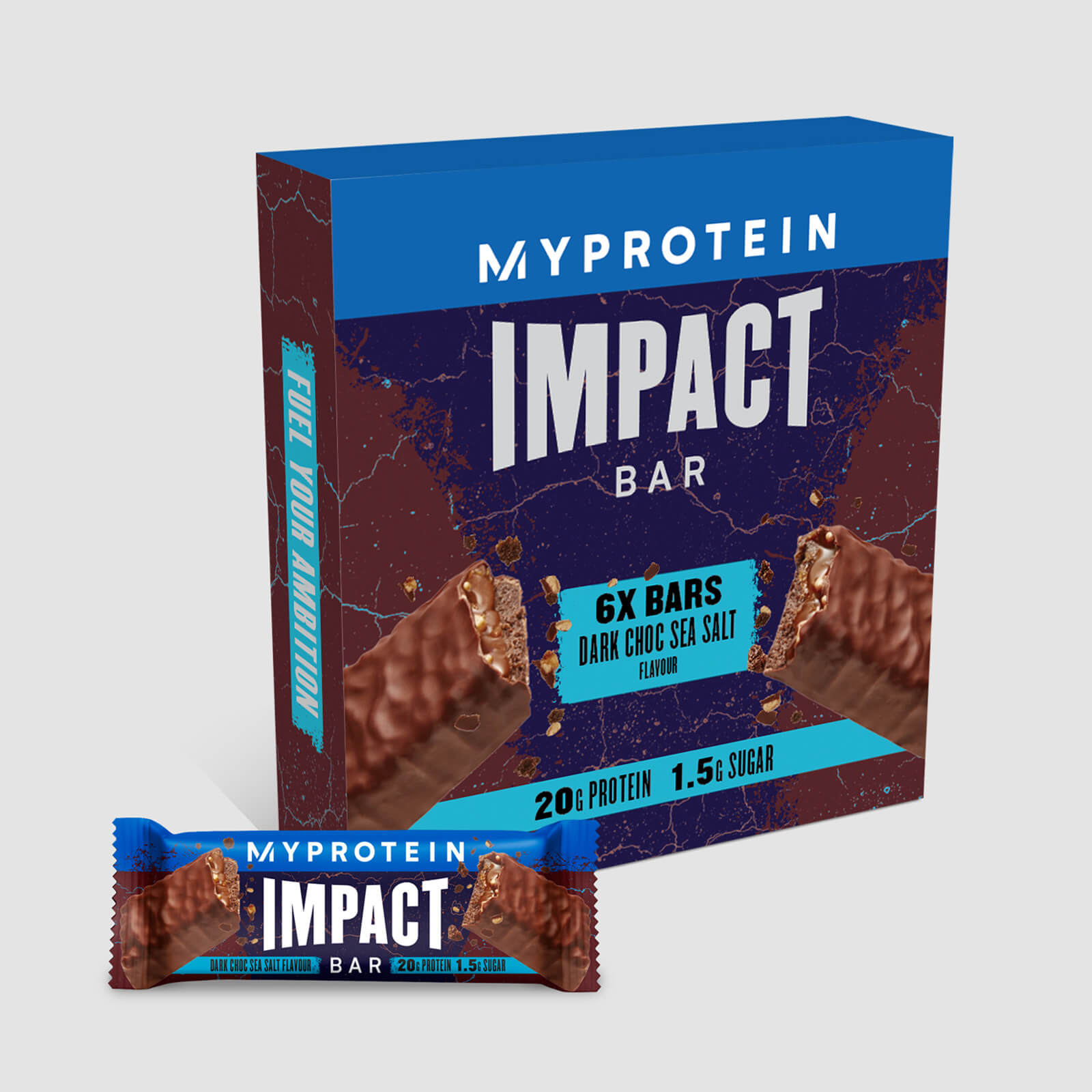 Impact Protein Bar - Темный шоколад и морская соль, Myprotein International  - купить со скидкой