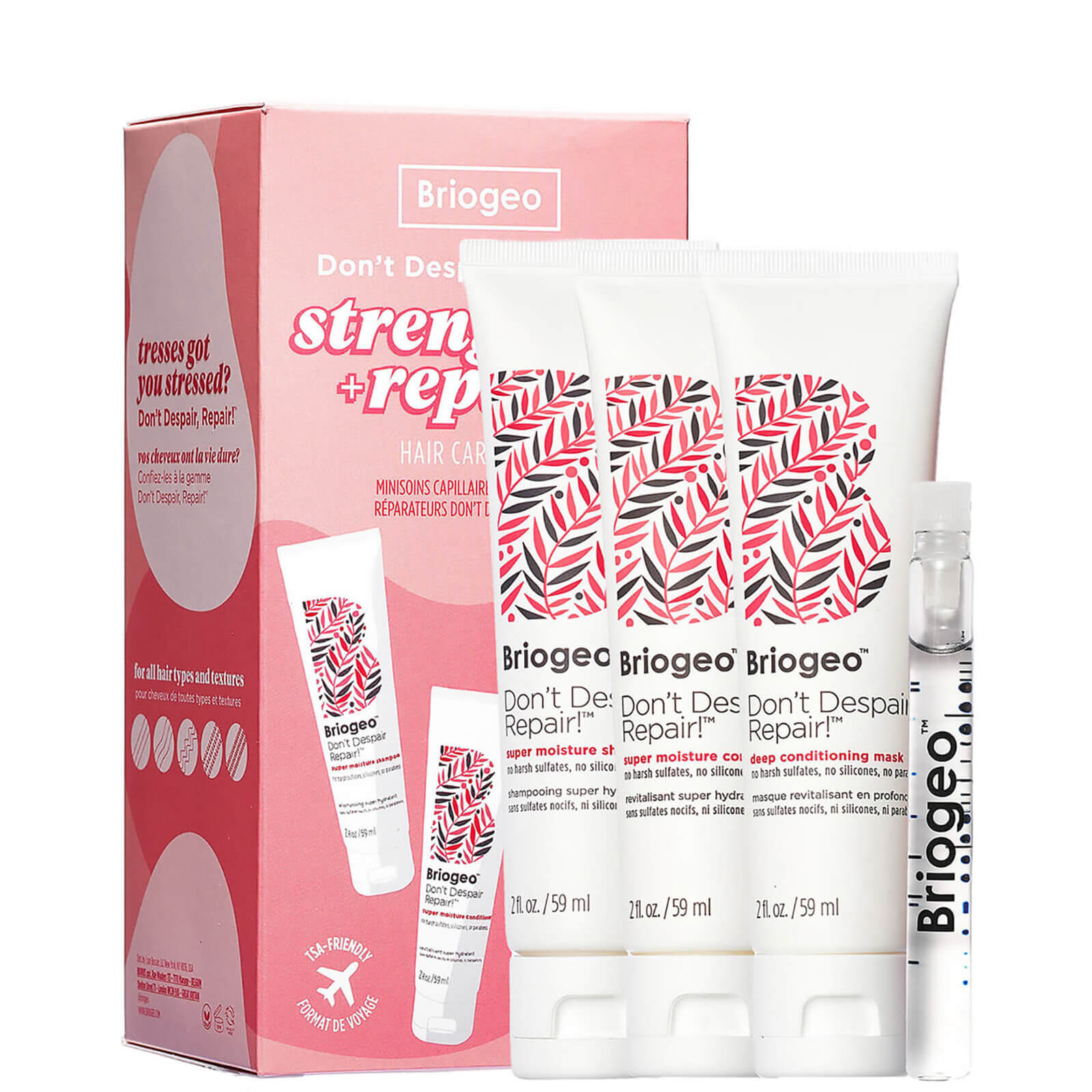 Briogeo Don't Despair, Repair! Strengthen + Repair Hair Care Minis - Image 1
