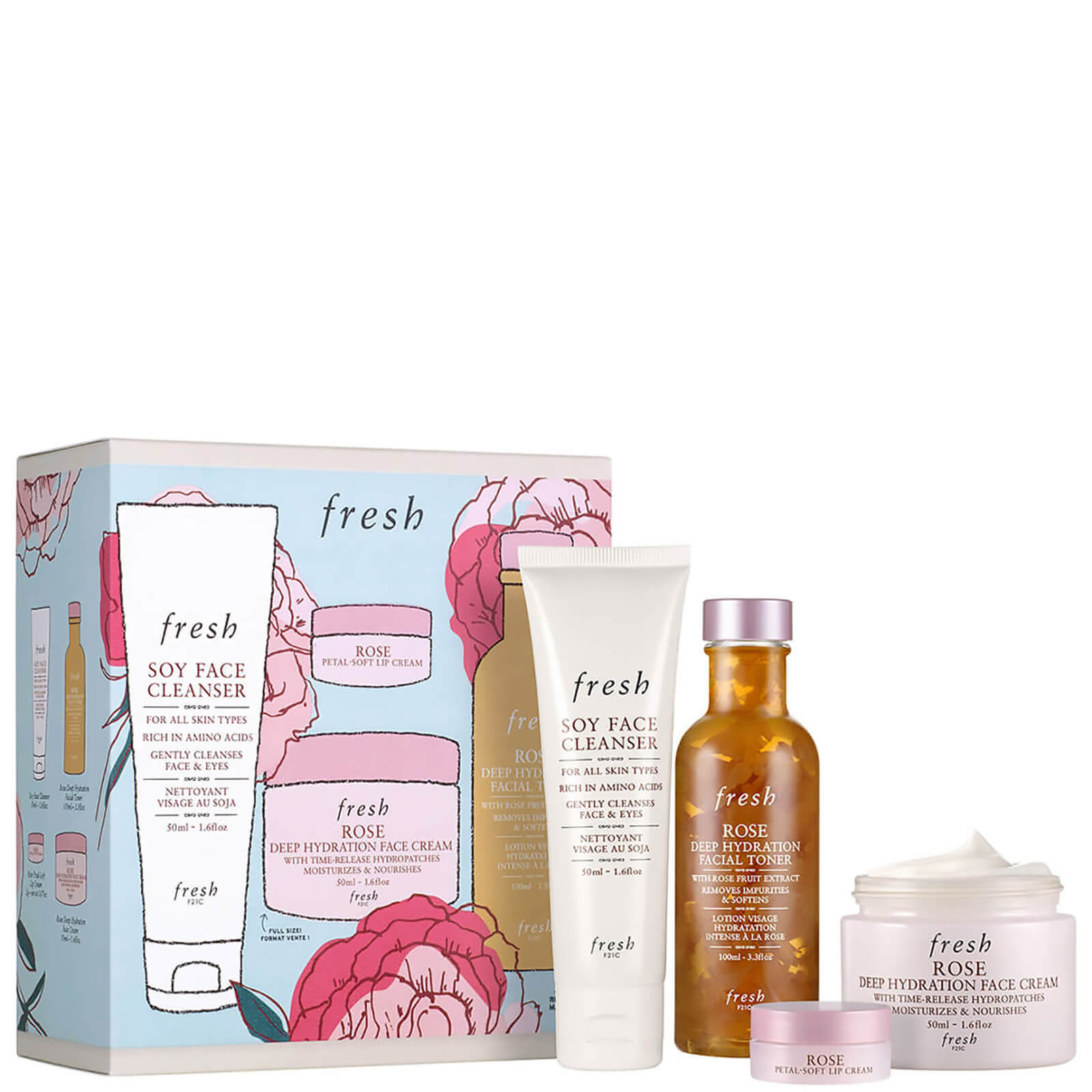 

Fresh Rose Deep Hydration Skincare Set