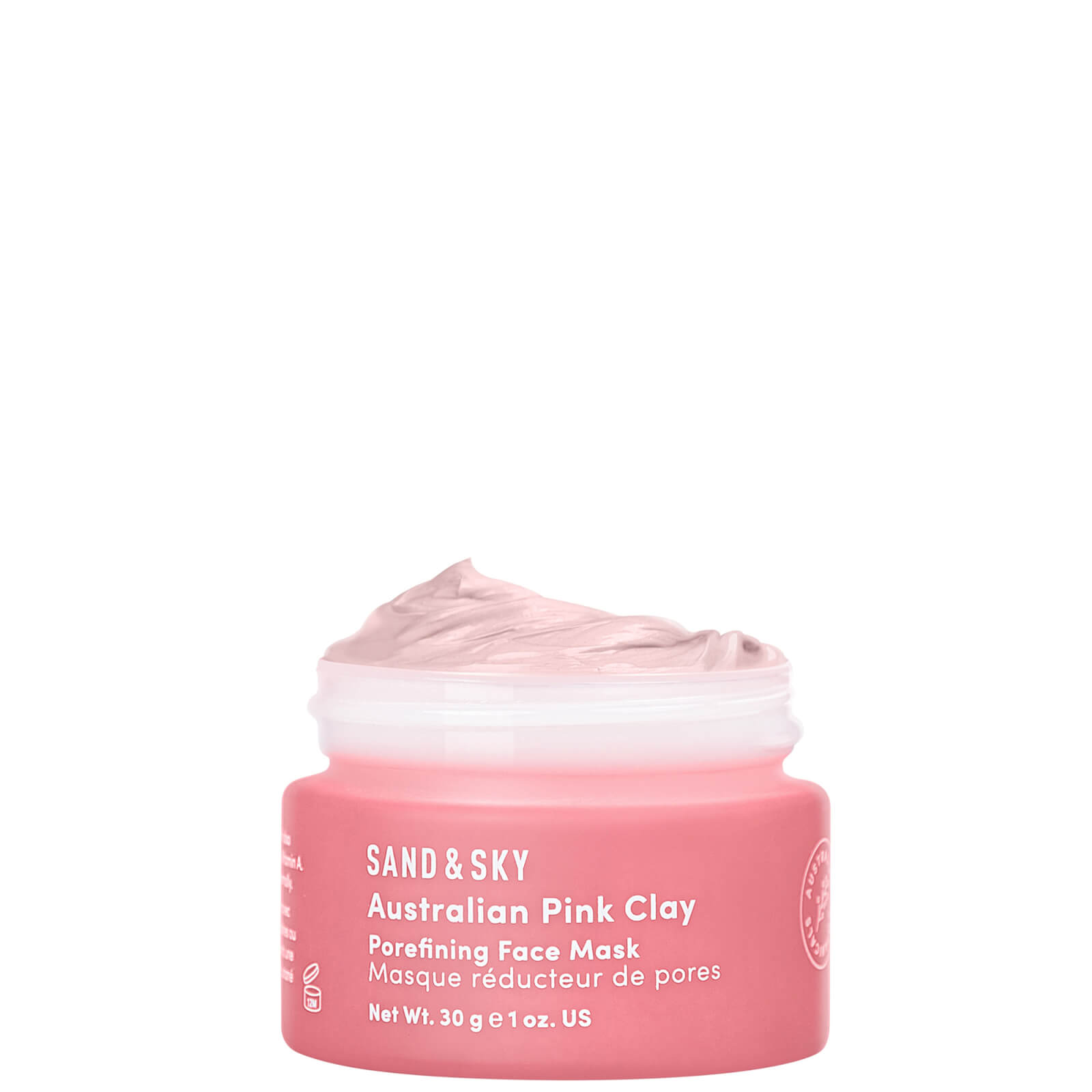 Shop Sand & Sky Travel Sized - Australian Pink Clay - Porefining Face Mask 30g