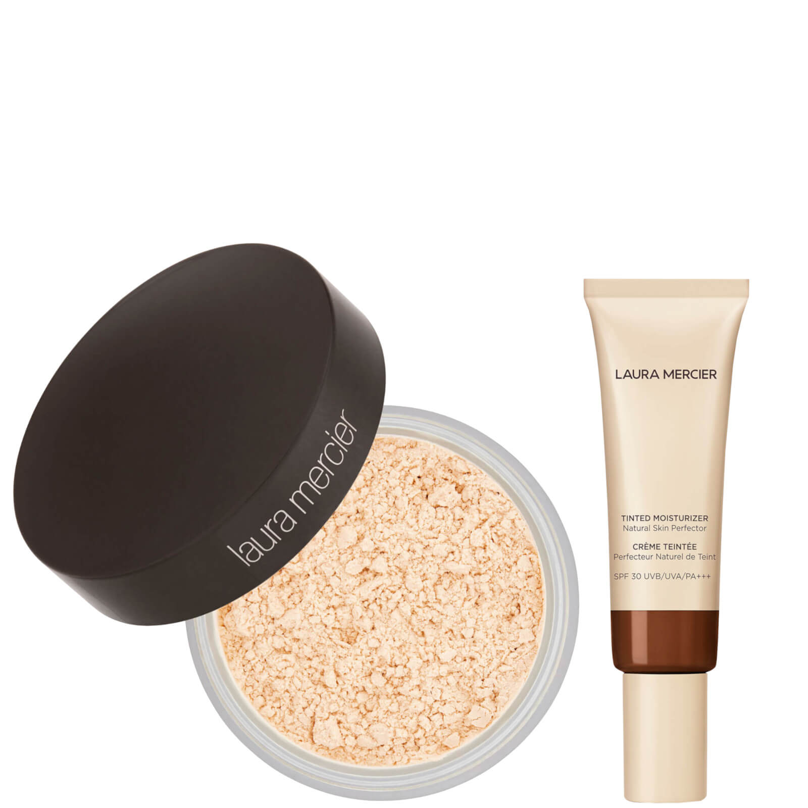 Laura Mercier Translucent Loose Setting Powder and Tinted Moisturiser Duo (Various Shades) - Cacao