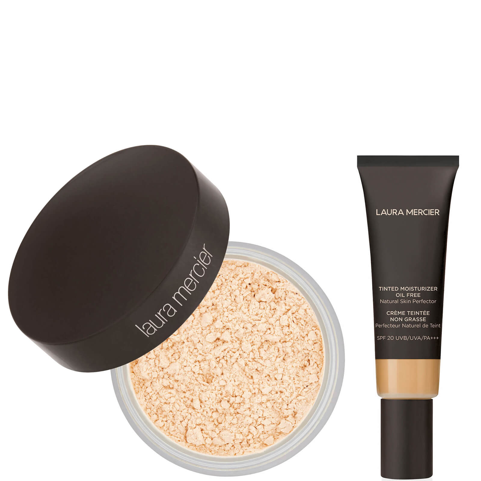 

Laura Mercier Translucent Loose Setting Powder and Oil Free Tinted Moisturiser Duo (Various Shades) - Fawn