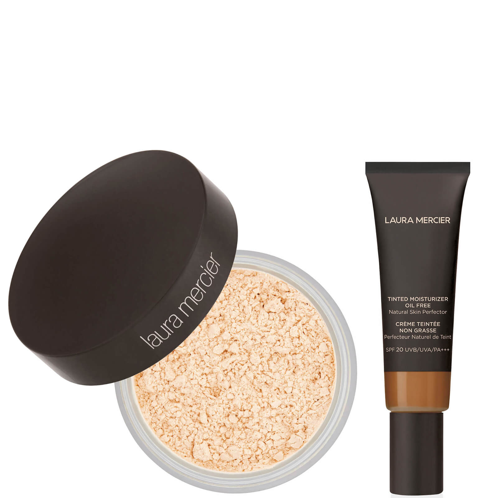 

Laura Mercier Translucent Loose Setting Powder and Oil Free Tinted Moisturiser Duo (Various Shades) - Walnut