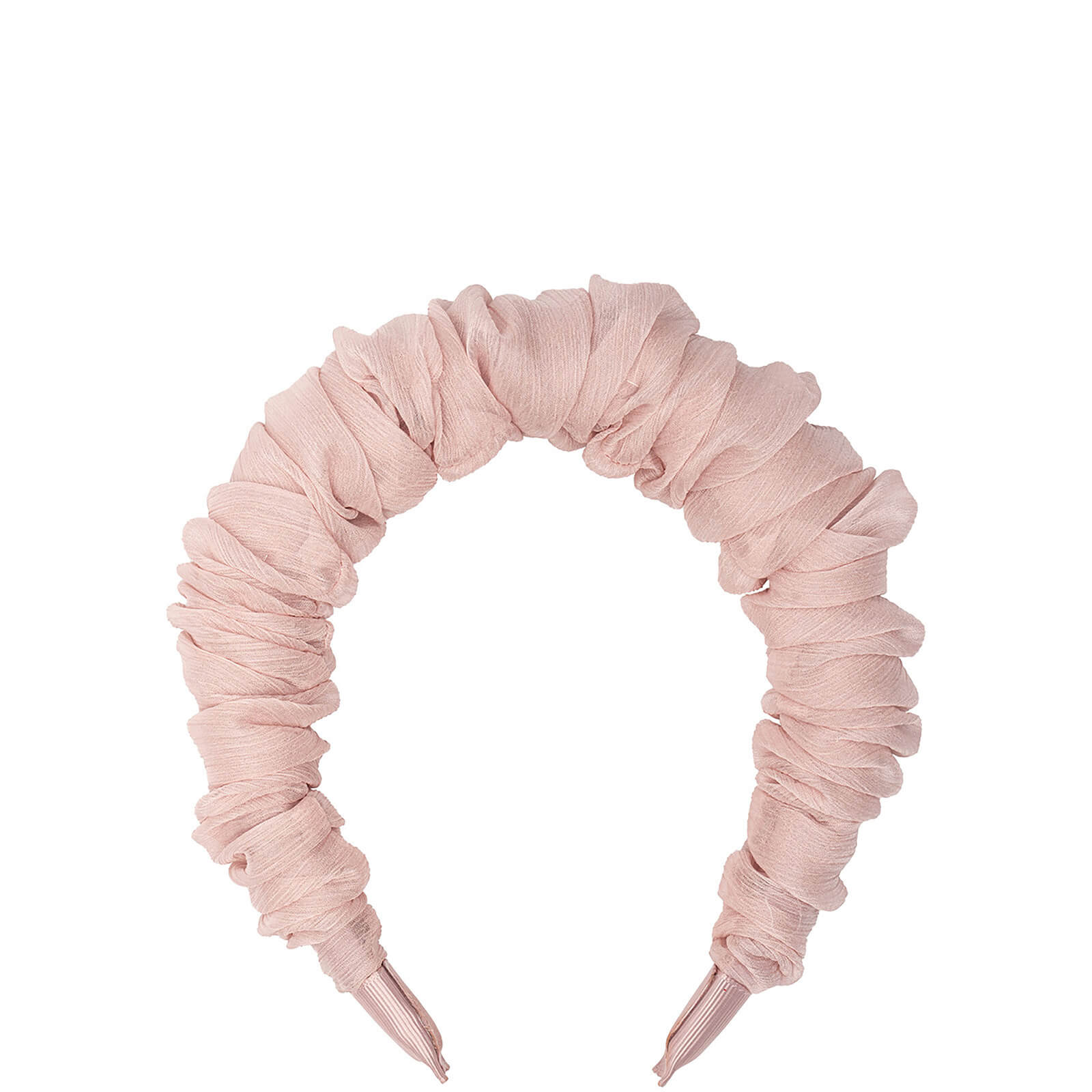 Kitsch Ruched Chiffon Headband - Blush