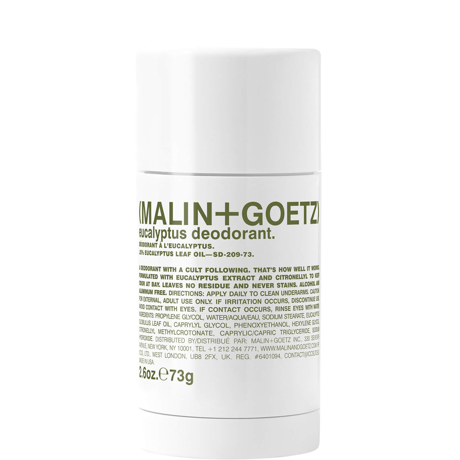 Photos - Deodorant Malin & Goetz MALIN + GOETZ Eucalyptus  - Full Size 