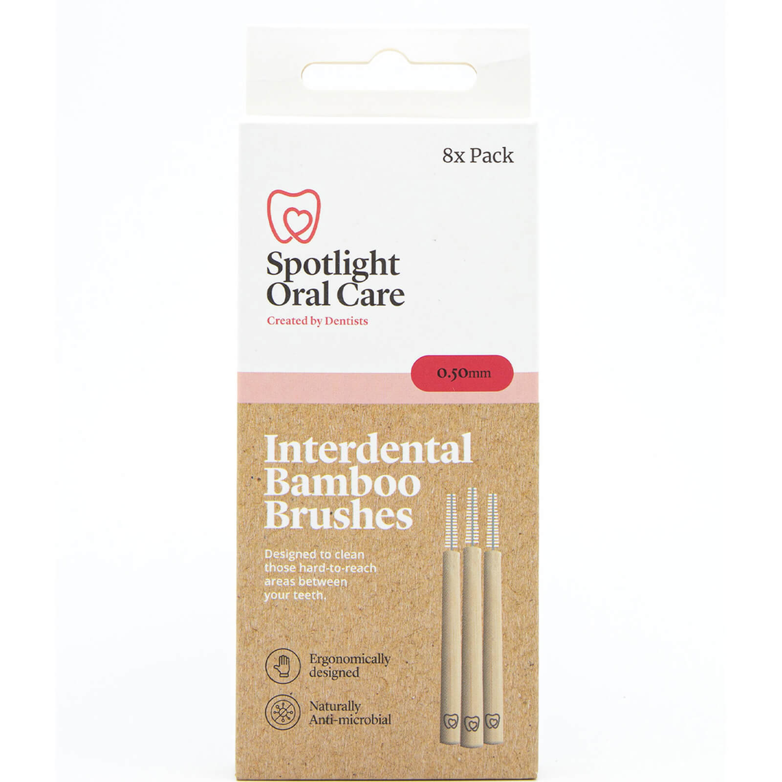 Spotlight Oral Care Interdental Bamboo Brushes - 0.5 Interdental Bamboo Brushes