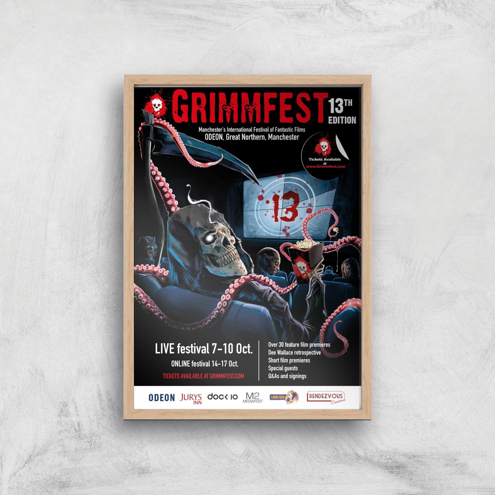 

Grimmfest 13th Edition 2021 Giclée Art Print - A2 - Wooden Frame