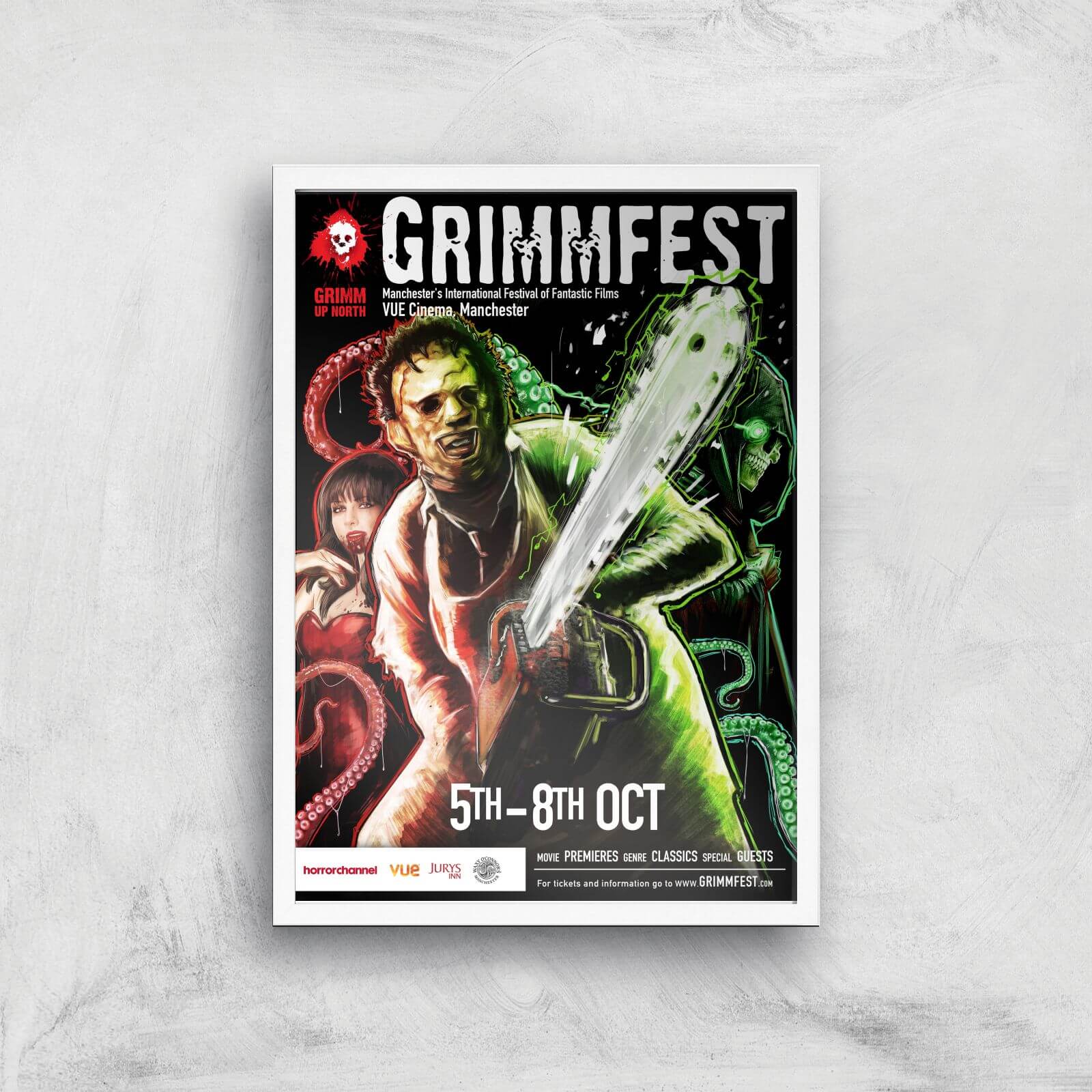 

Grimmfest 2017 Giclée Art Print - A2 - White Frame