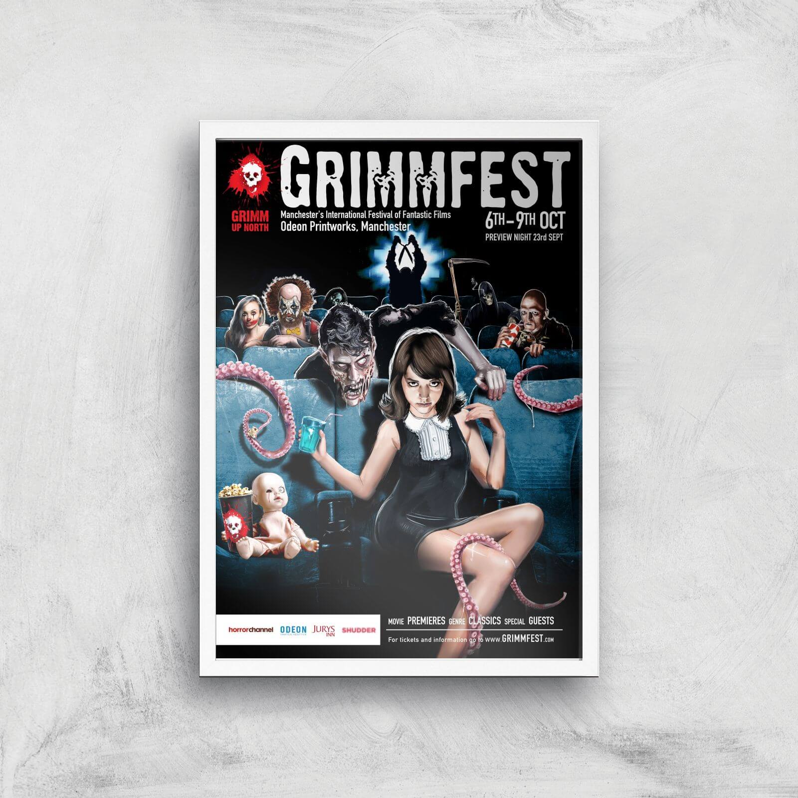 

Grimmfest 2016 Giclée Art Print - A2 - White Frame