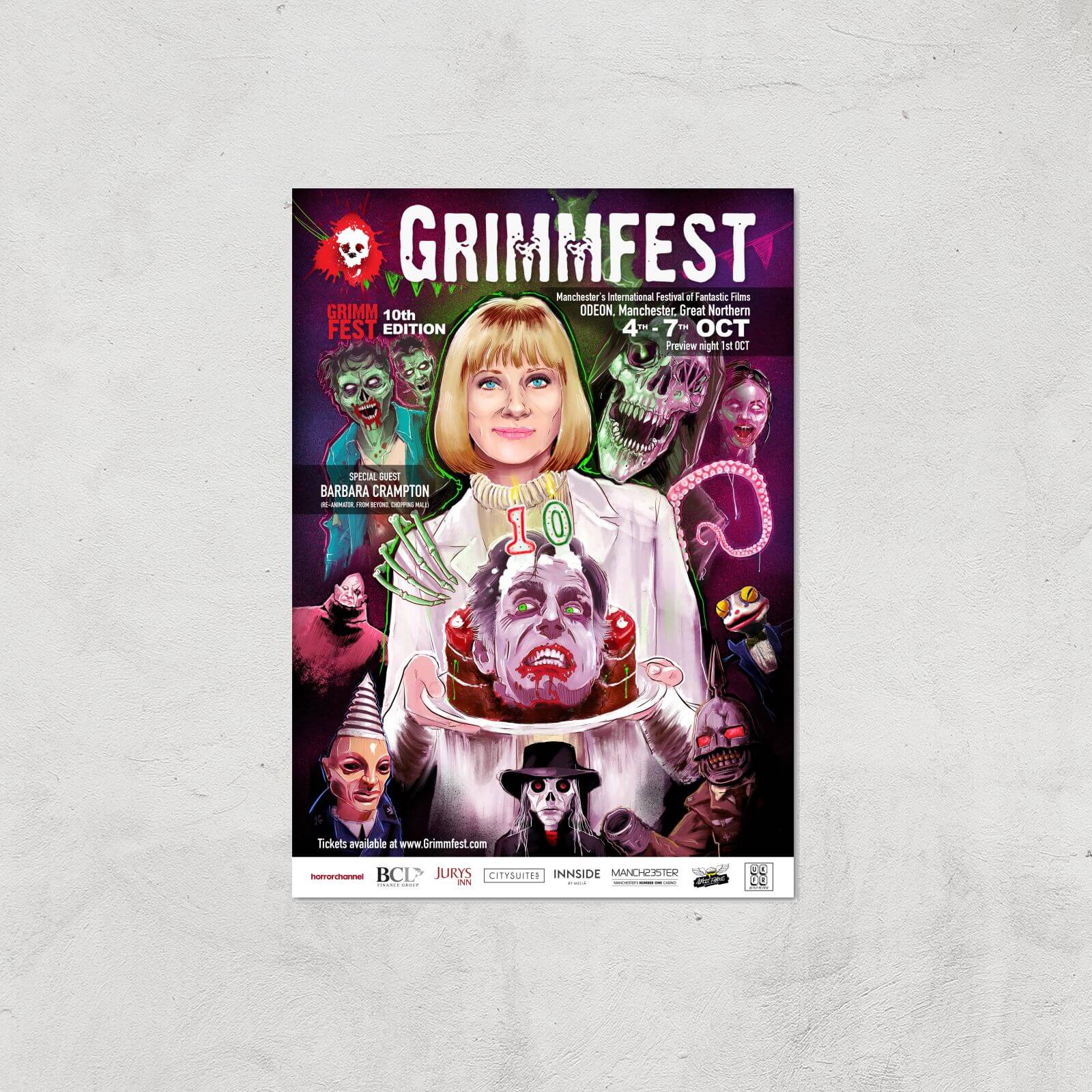

Grimmfest 10th Edition 2018 Giclée Art Print - A2 - Print Only