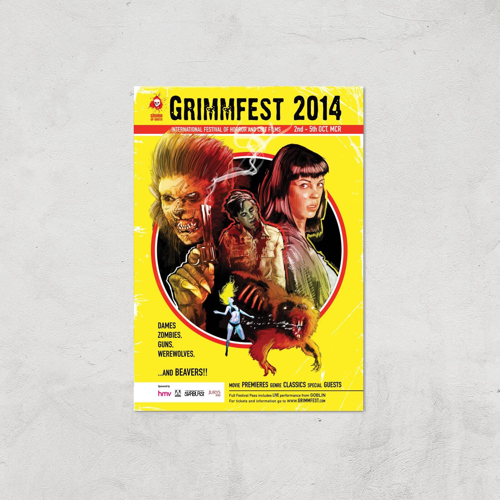 Grimmfest 2014 Giclée Art Print - A3 - Print Only