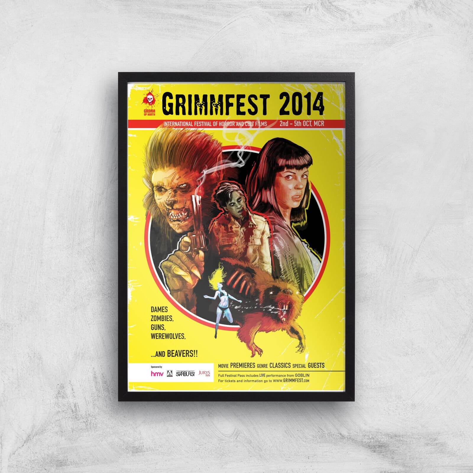 

Grimmfest 2014 Giclée Art Print - A3 - Black Frame