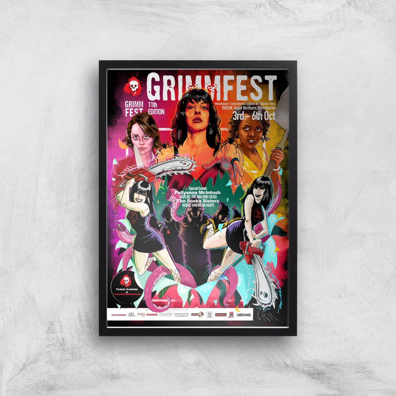 

Grimmfest 11th Edition 2019 Giclée Art Print - A3 - Black Frame