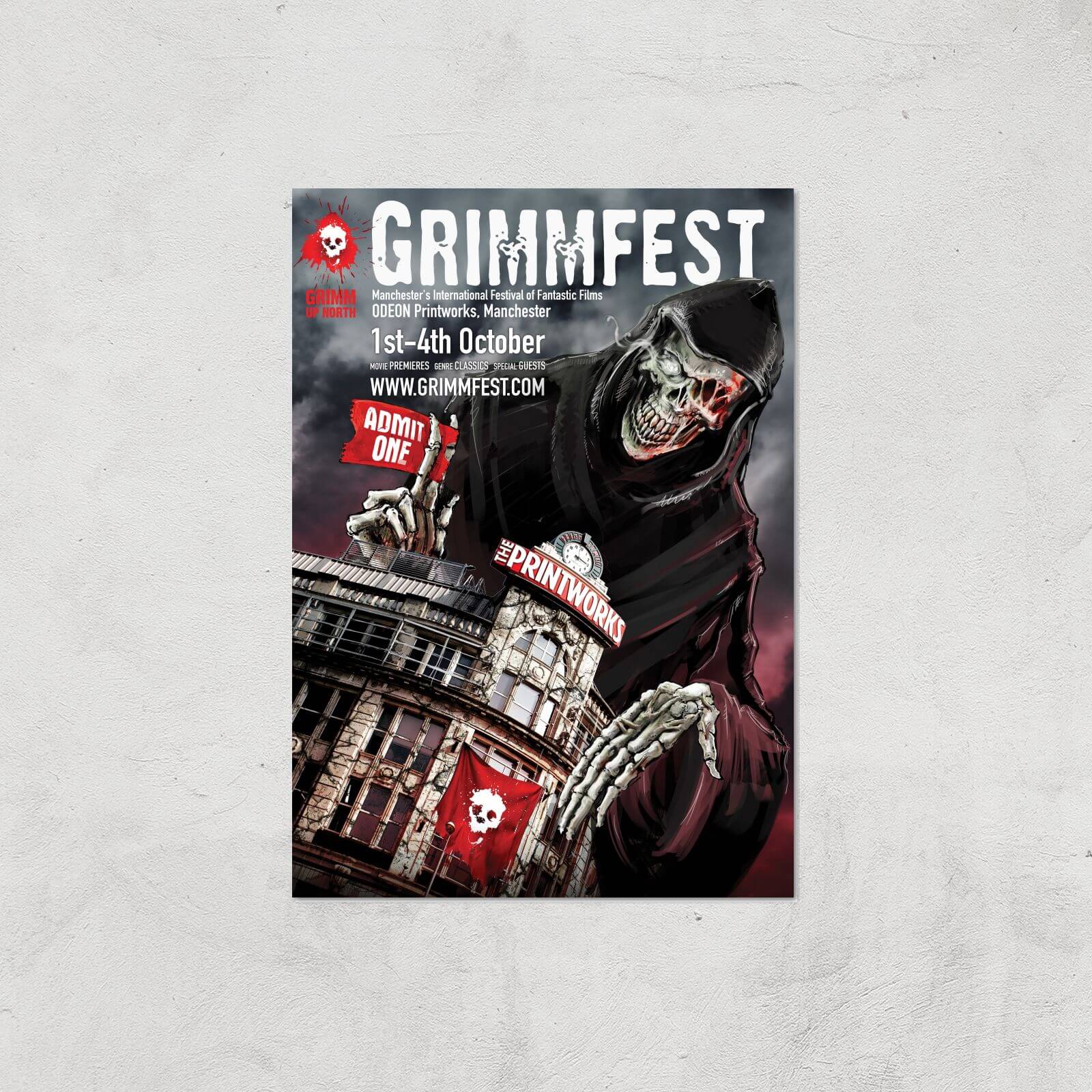 Grimmfest 2015 Poster Giclée Art Print - A4 - Print Only