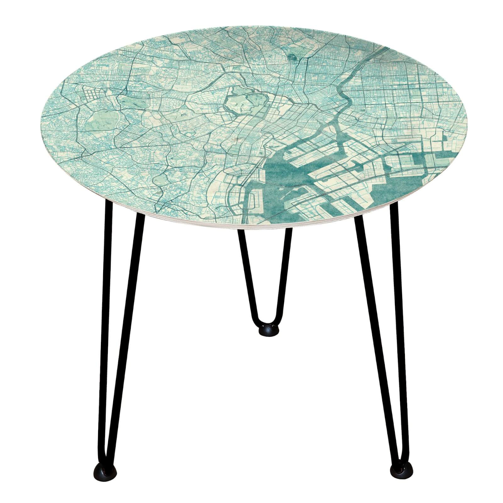 Tokyo Wooden Side Table - Black