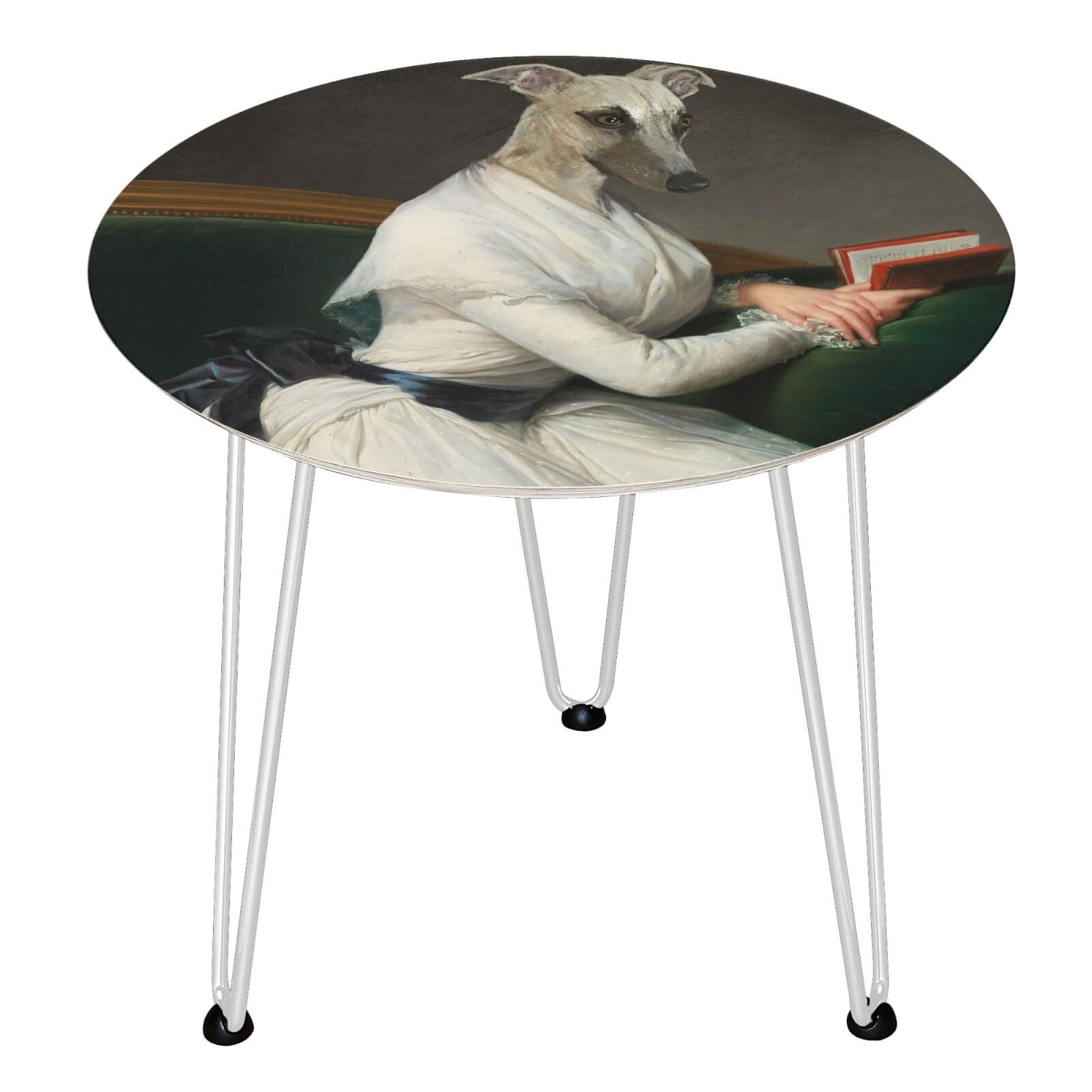 Telma Wooden Side Table - White