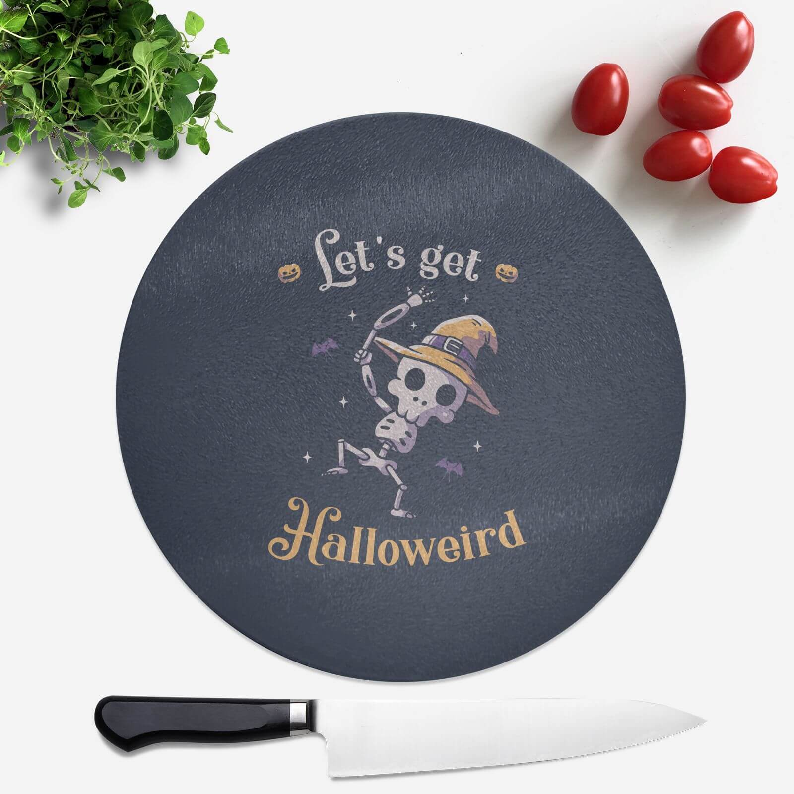 Lets Get Halloweird Dance Round Chopping Board