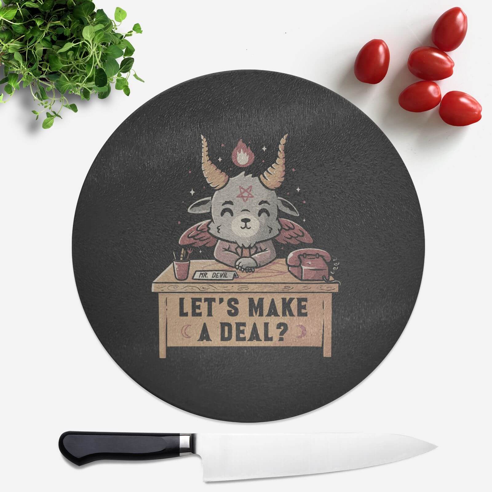 Lets Make A Deal Round Chopping Board