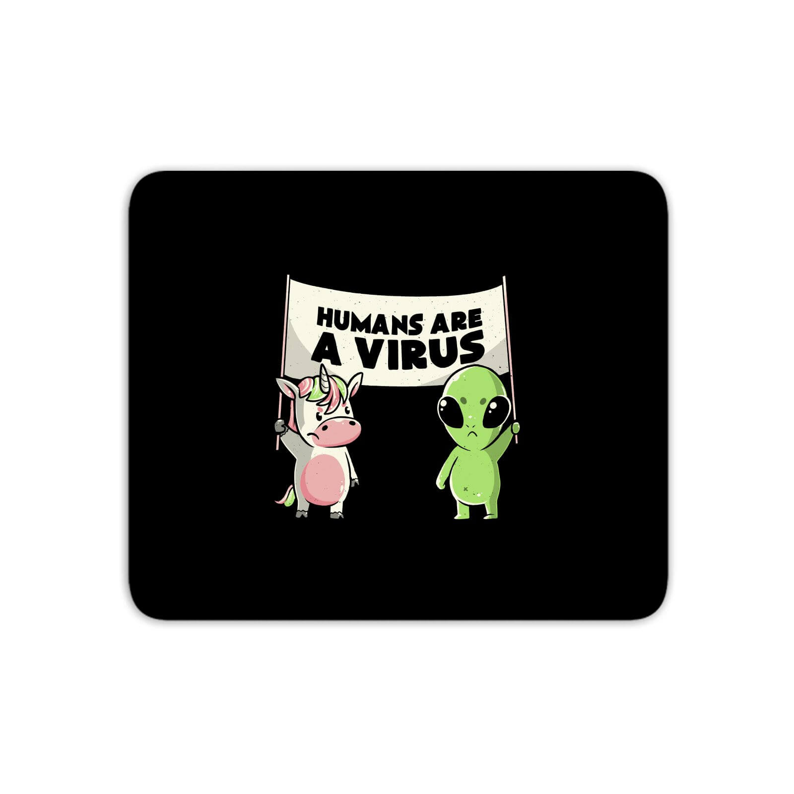 Humans Are A Virus Night Protest Mouse Mat