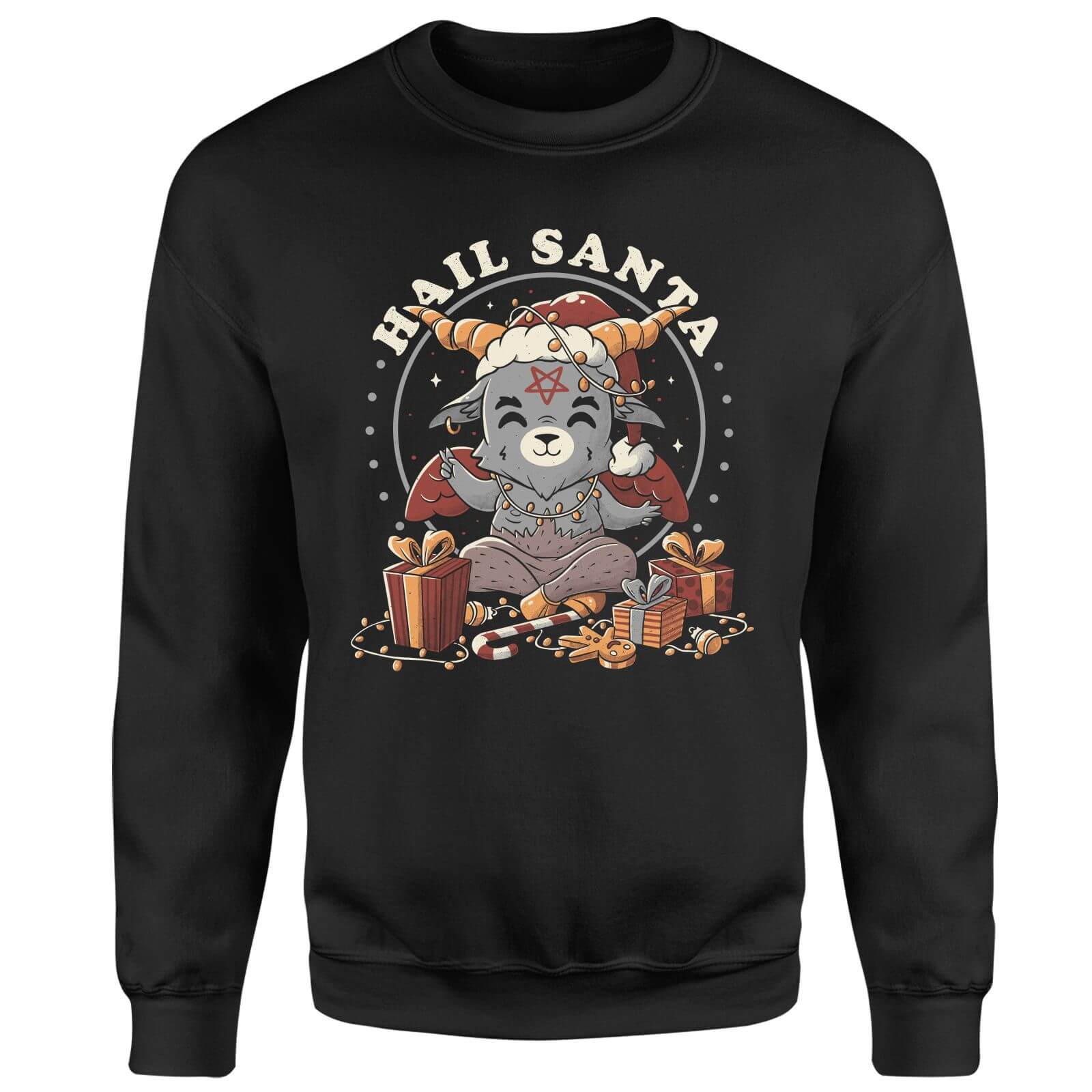 

Hail Satan Santa Unisex Sweatshirt - Black - 3XL - Noir