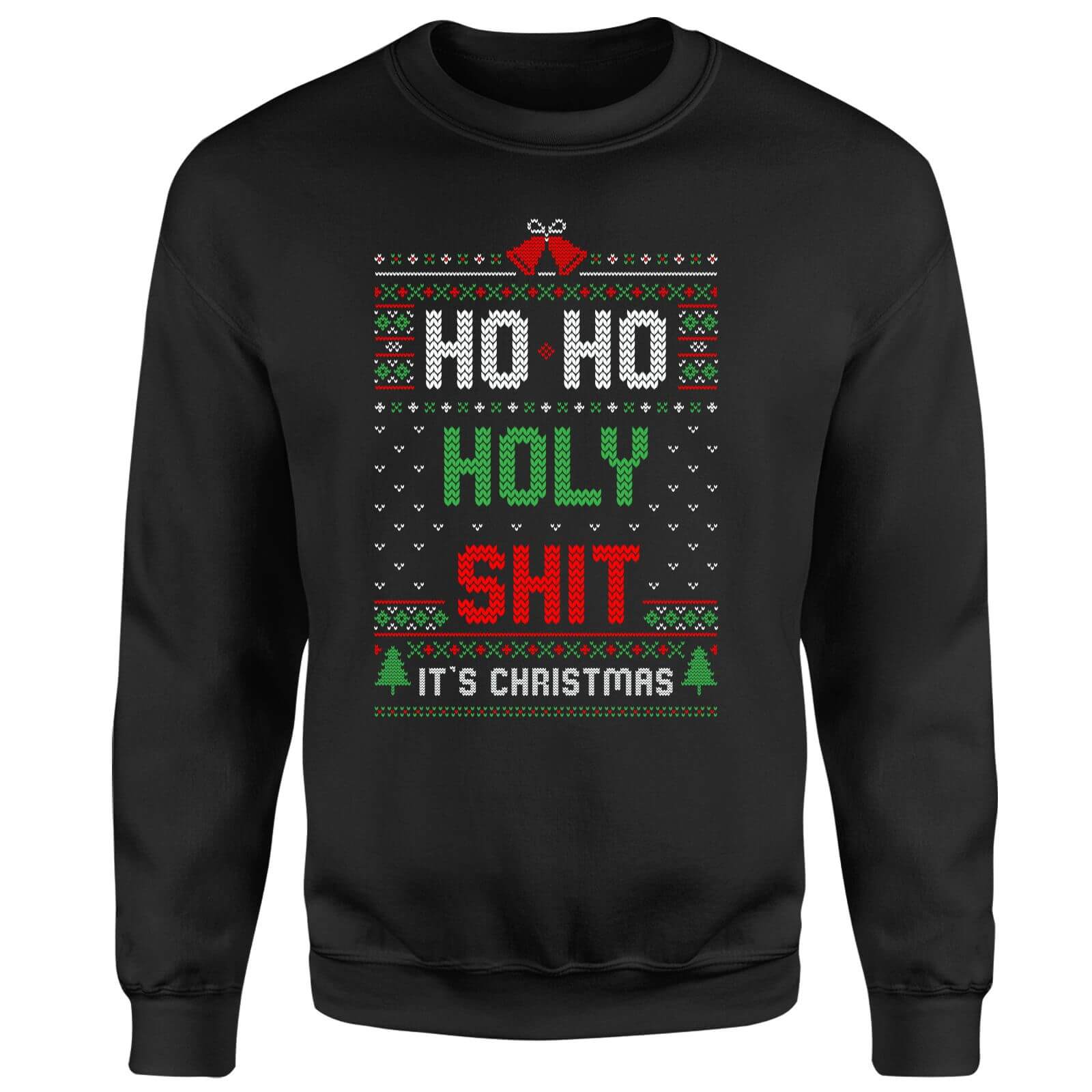 

Ho Ho It's Christmas Unisex Sweatshirt - Black - 5XL - Noir