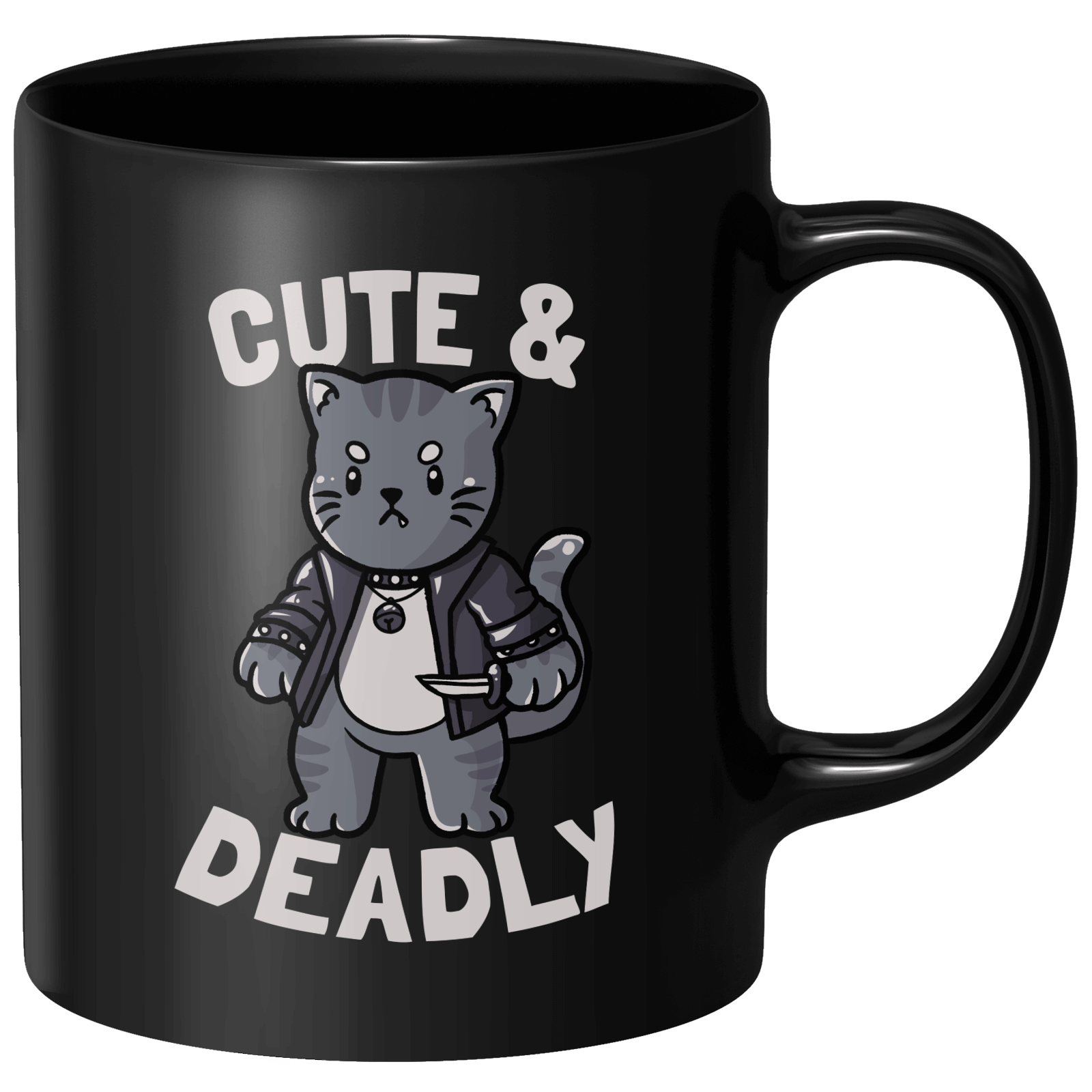 Cute And Deadly Mug - Black