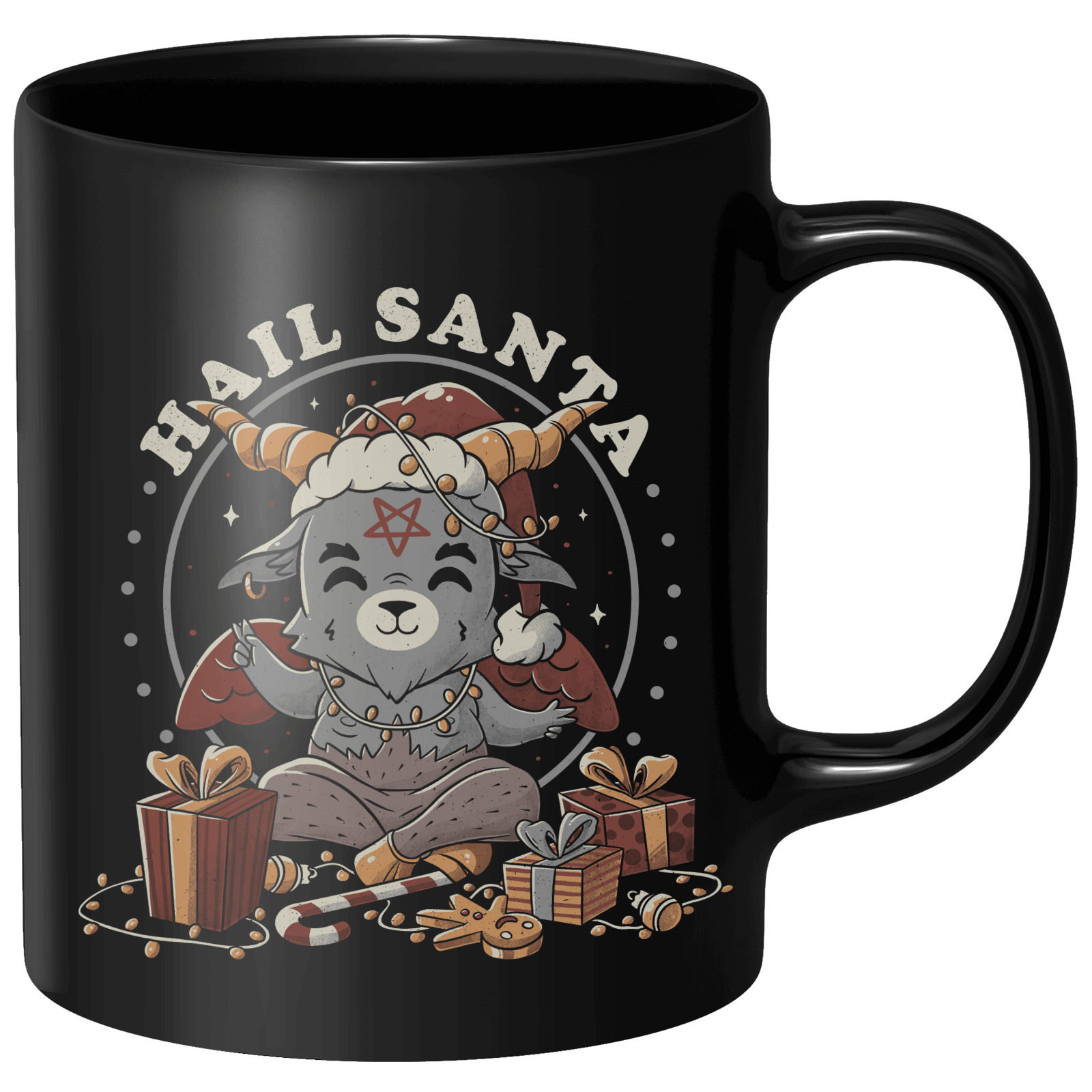 Hail Santa Mug - Black