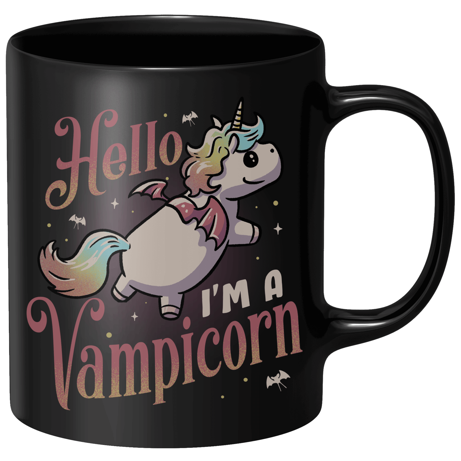 Hello, I'm A Vampicorn Mug - Black