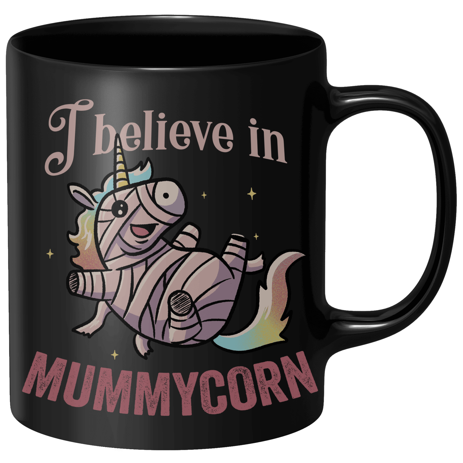 I Believe In Mummycorn Mug - Black