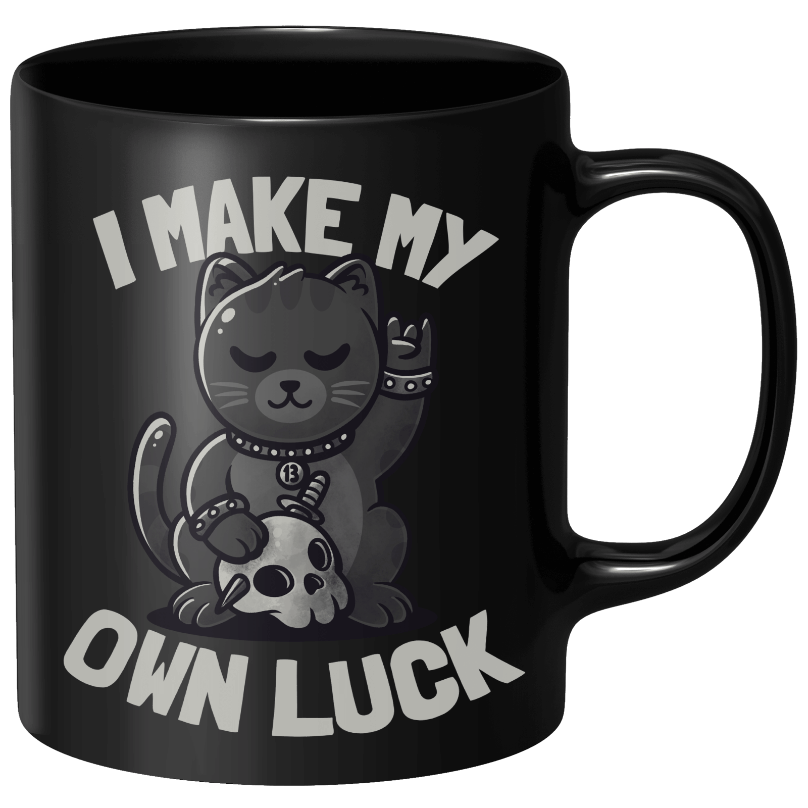 I Make My Own Luck Mug - Black