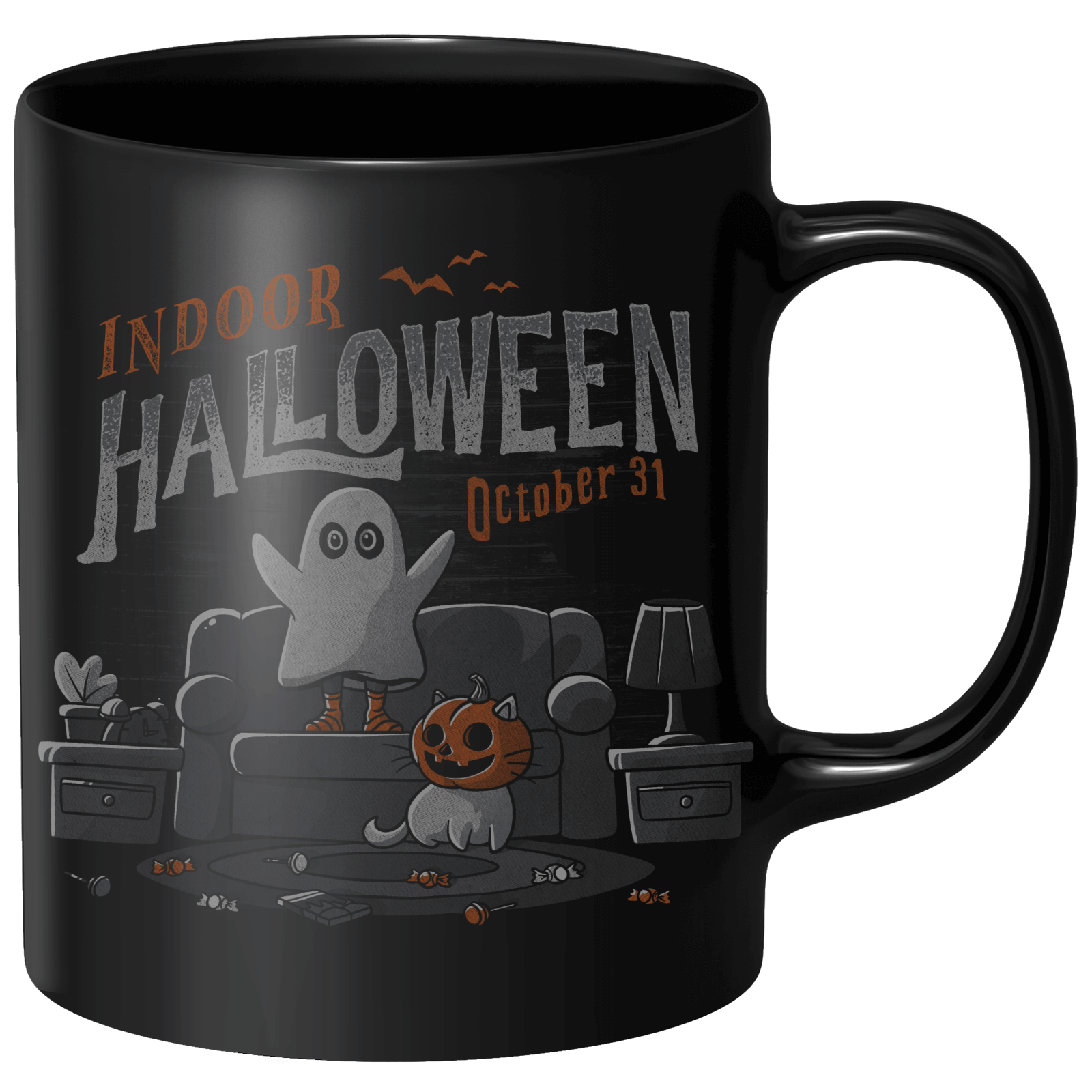 Indoor Halloween Mug - Black
